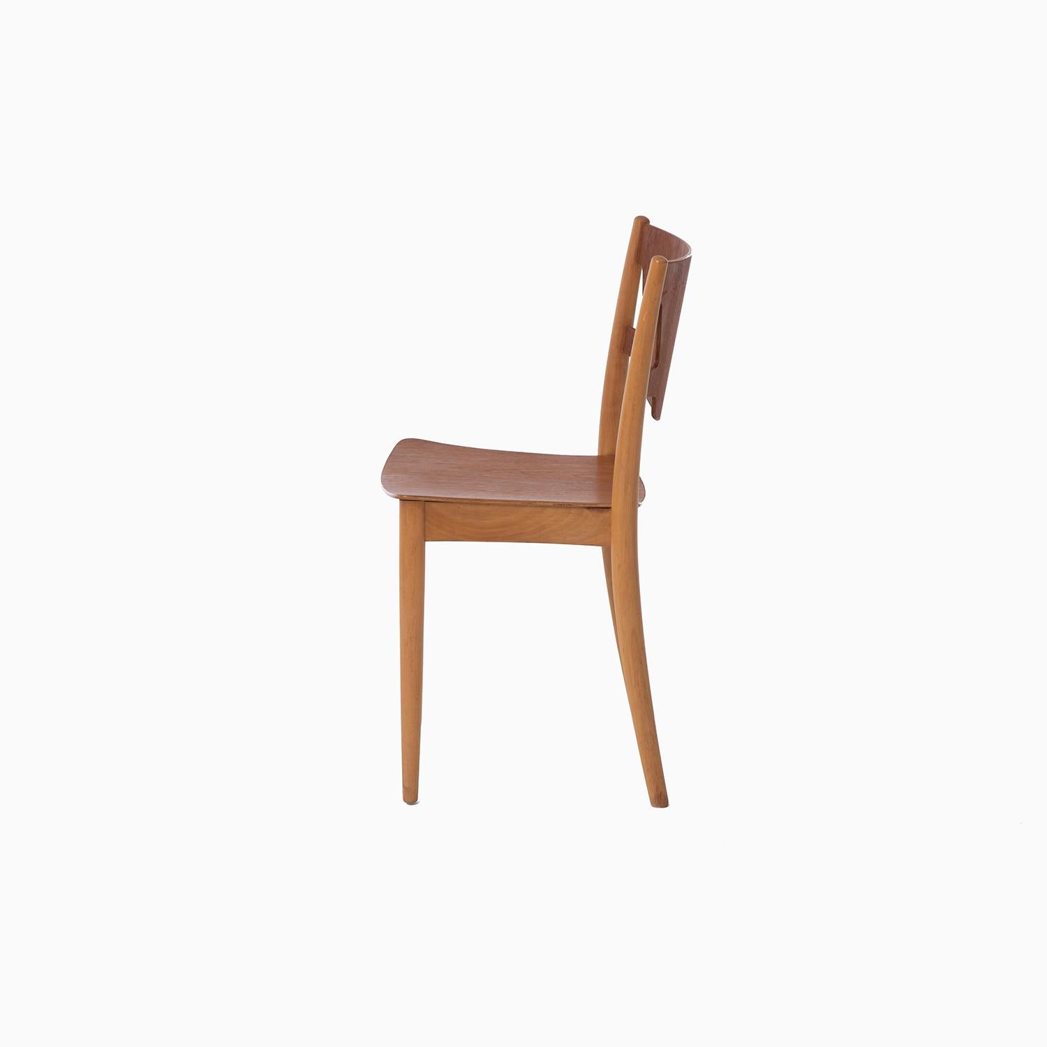 20th Century Danish Modern Hvidt & Molgaard Stacking Side Chair
