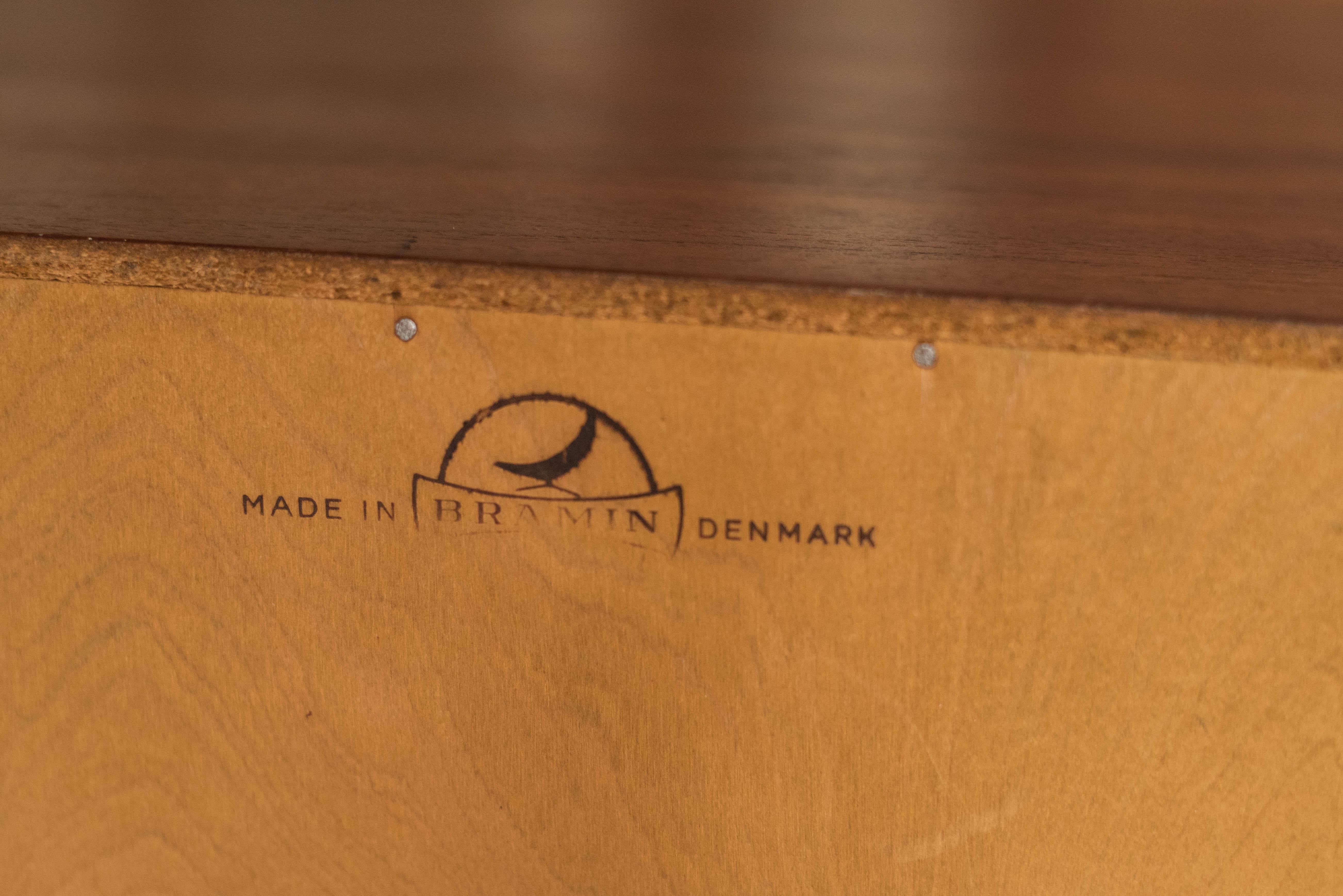 Dänische Moderne H.W. Klein Teak Tambour Sideboard für Bramin im Angebot 4