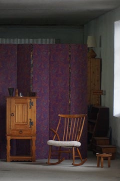 Danish Modern, Illum Wikkelsø Rocking Chair for N. Eilersen, Denmark, 1960s