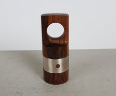 Danish Modern Jens Quistgaard Rare Rosewood & Silver Plate Peppermill by Dansk