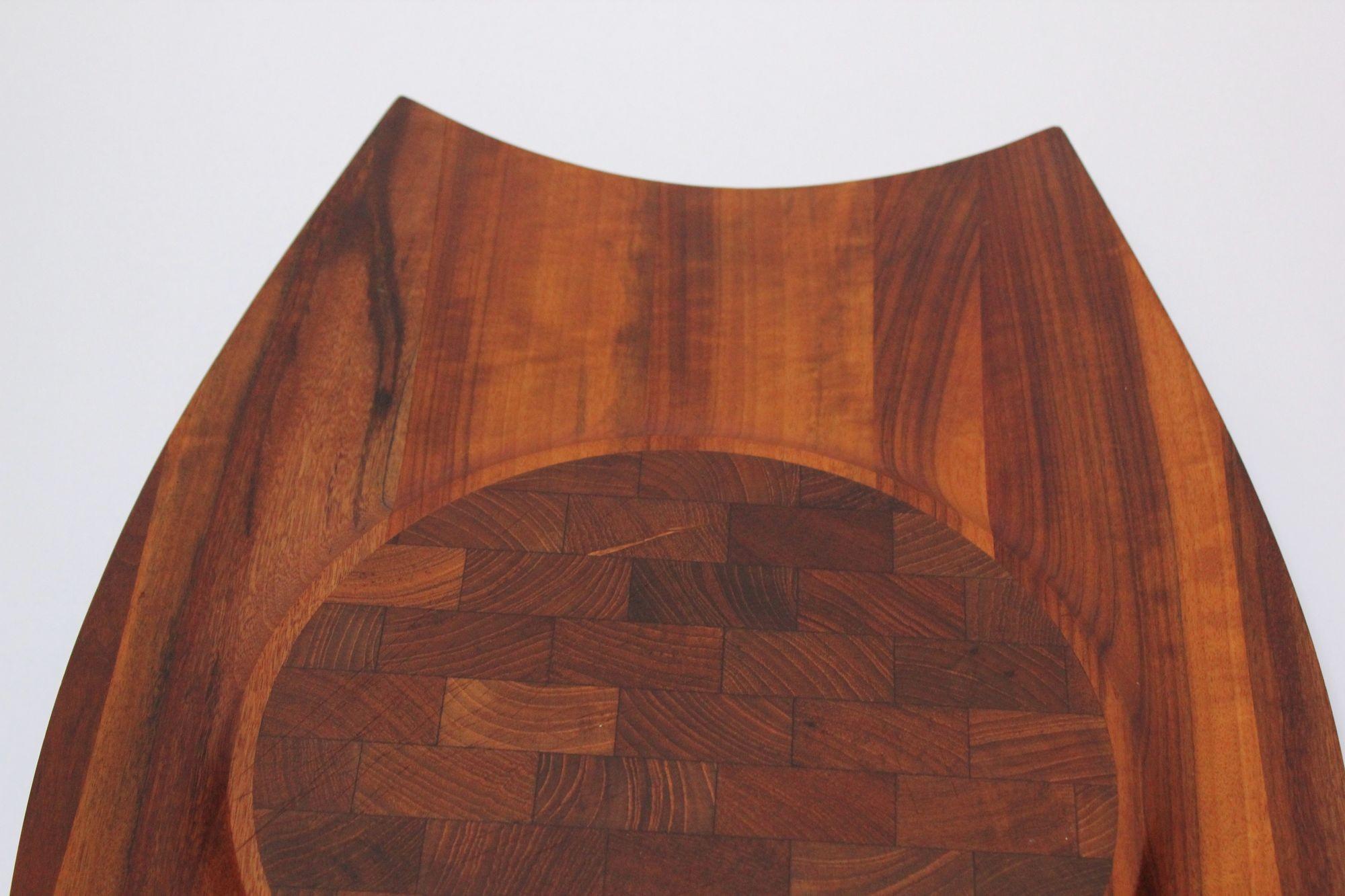 Dänisches modernes dänisches Mutenye-Tablett „Rare Woods“ von Jens Quistgaard für Dansk Designs im Angebot 5
