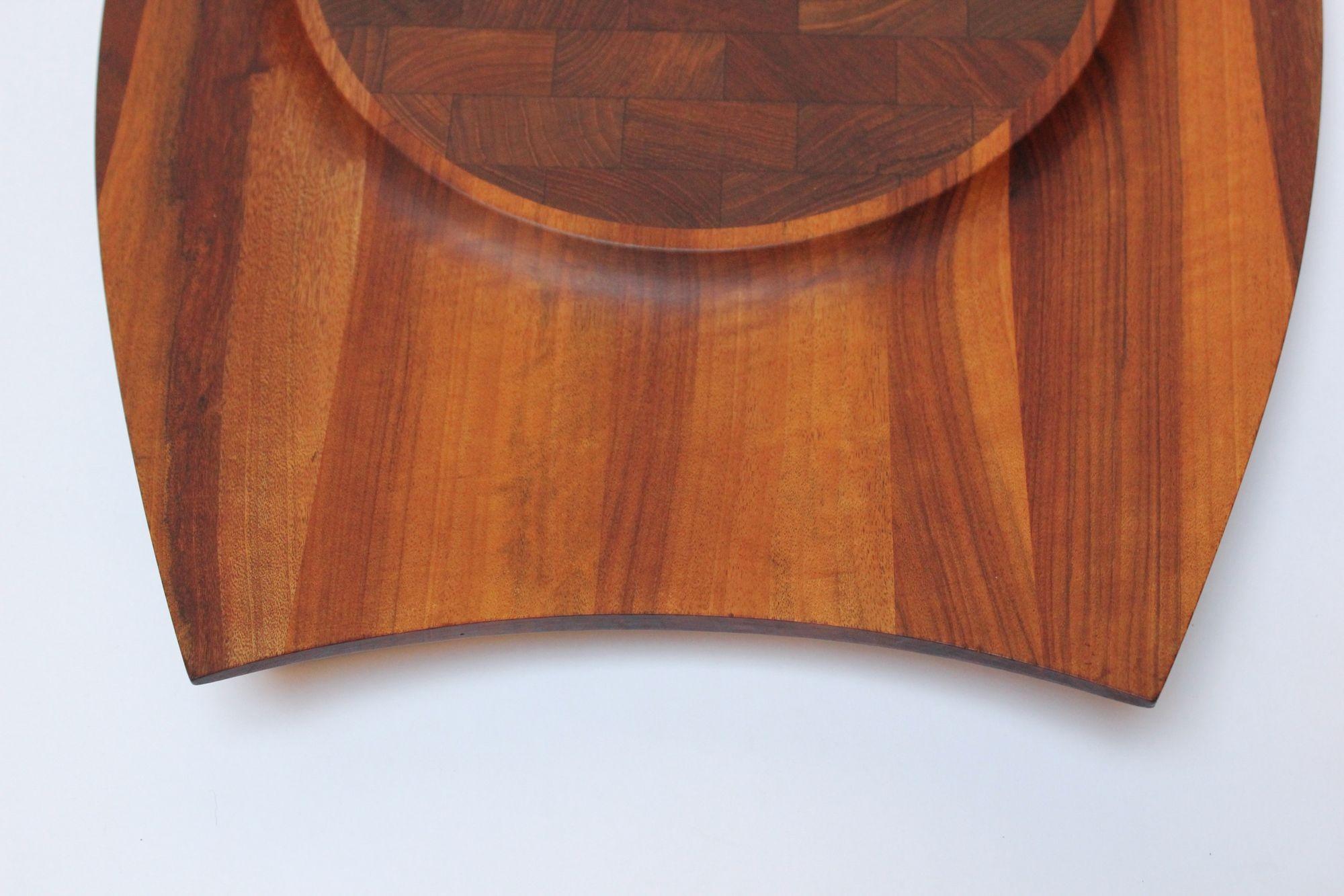 Plateau Mutenye moderne danois de Jens Quistgaard « rare bois » pour Dansk Designs en vente 6