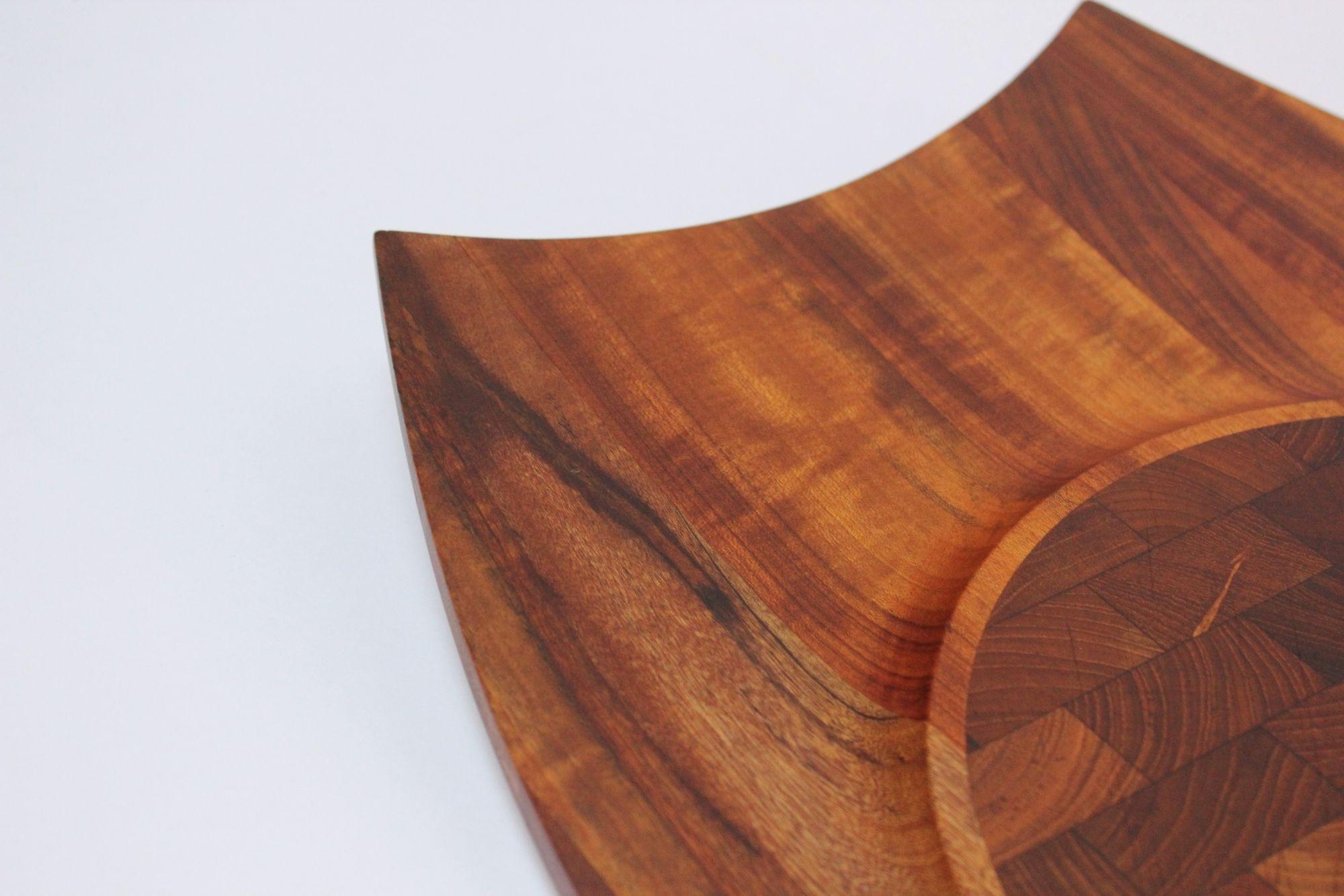 Dänisches modernes dänisches Mutenye-Tablett „Rare Woods“ von Jens Quistgaard für Dansk Designs im Angebot 8