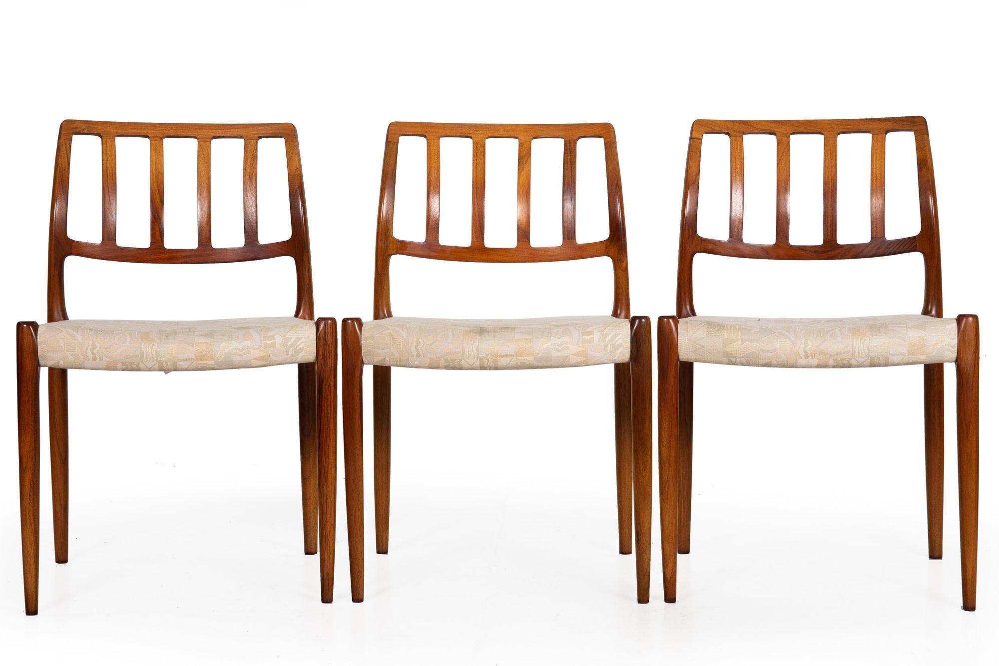 Danish Modern J.L. Møbler Model 83 Rosewood Dining Chairs, Set of 6 For Sale 10