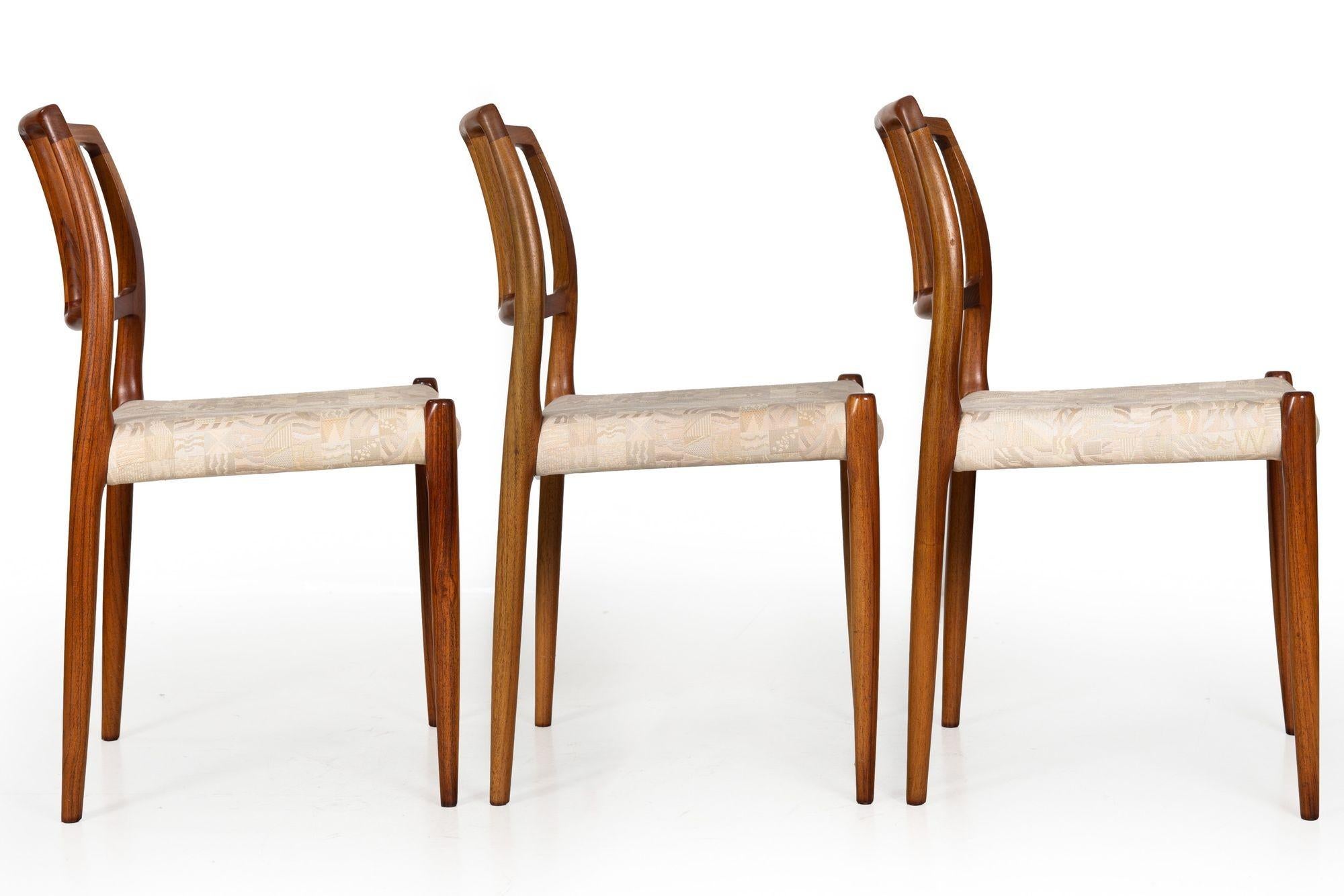 Danish Modern J.L. Møbler Model 83 Rosewood Dining Chairs, Set of 6 For Sale 13