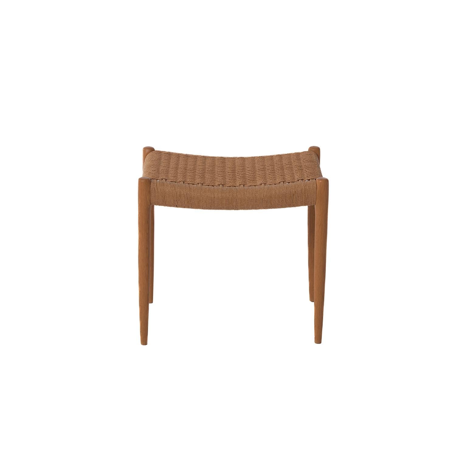 Danish modern stool designed by Niels O. Moller for JL Mollers Mobelfabrik. Oak and Paper cord construction.


professional, skilled furniture restoration is an integral part of what we do every day. our goal is to provide beautiful, functional