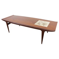 Danish Modern Jorgen Clausen Brande Moblefabrik Teak Tile Coffee Table