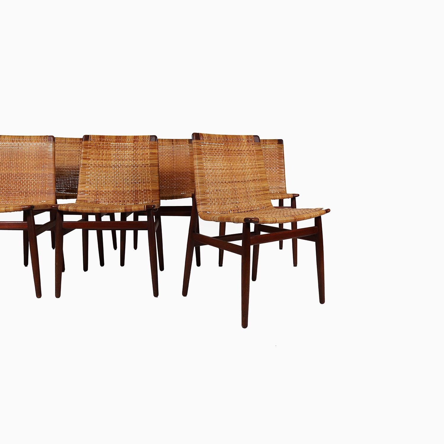 Danish Modern Jorgen Høj Dining Chairs In Good Condition For Sale In Minneapolis, MN