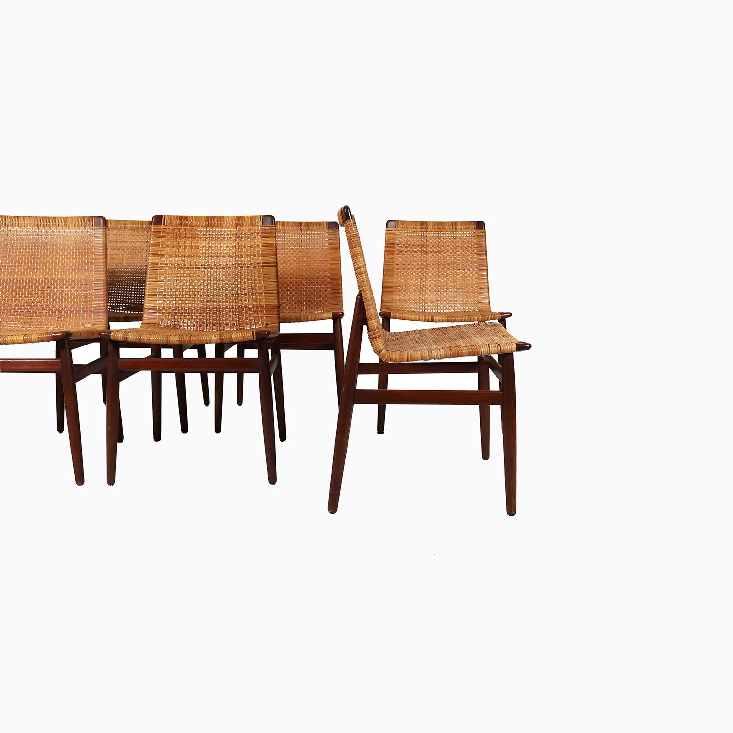 20th Century Danish Modern Jorgen Høj Dining Chairs For Sale