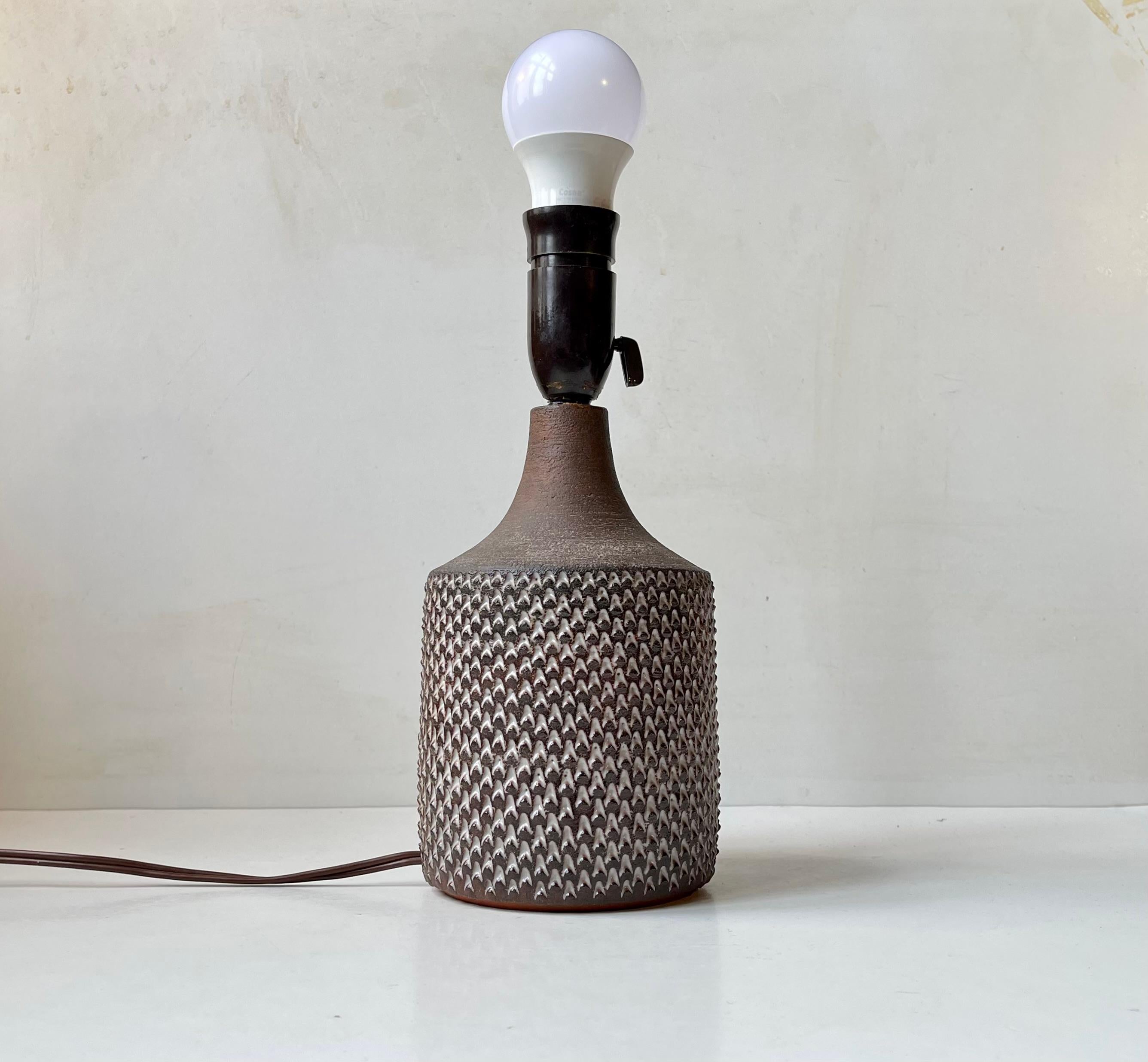 Scandinavian Modern Danish Modern Jytte Trebbien Ceramic Table Lamp in 'Budded' Style for Tusbo For Sale
