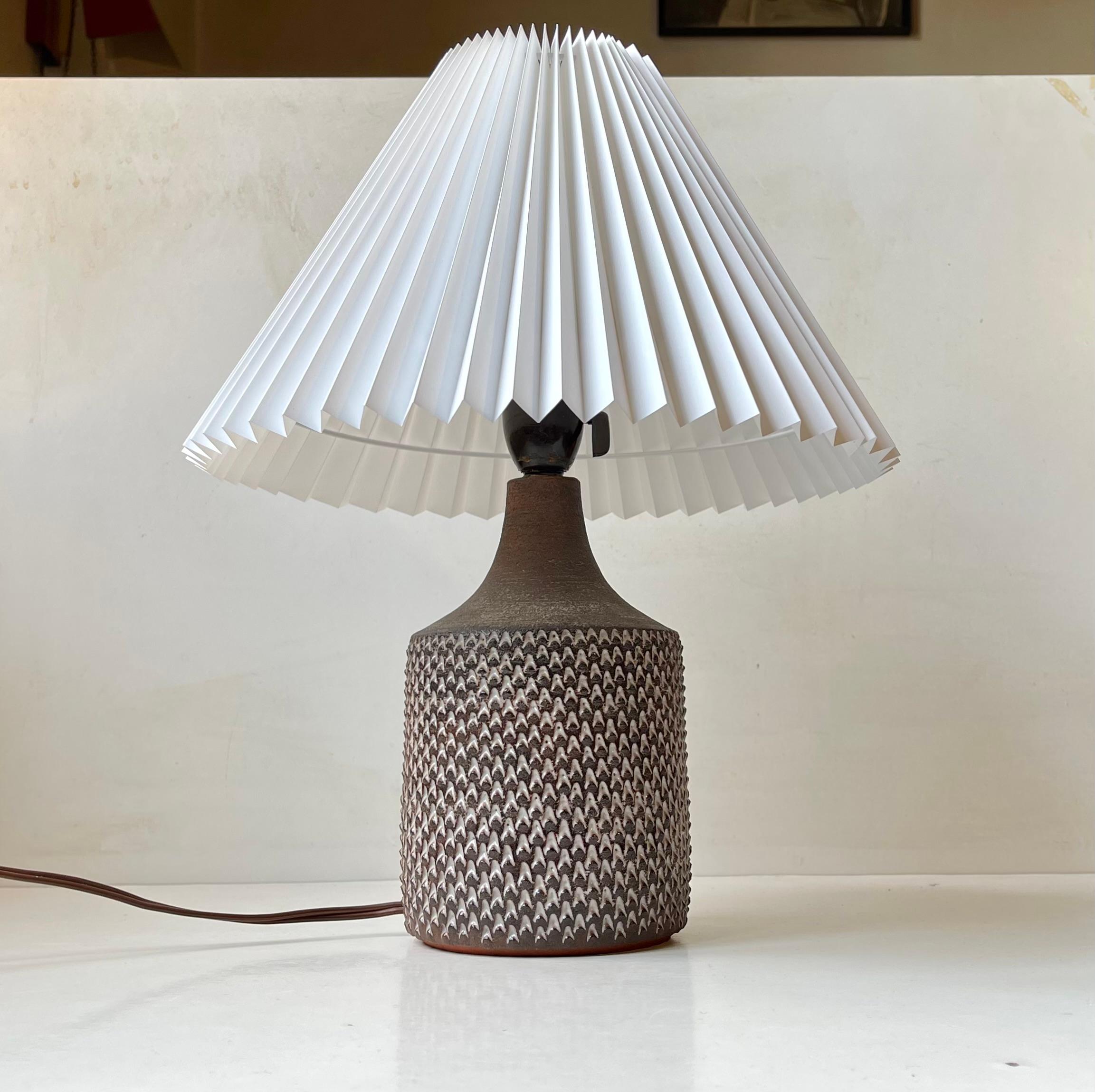 Danish Modern Jytte Trebbien Ceramic Table Lamp in 'Budded' Style for Tusbo In Good Condition For Sale In Esbjerg, DK