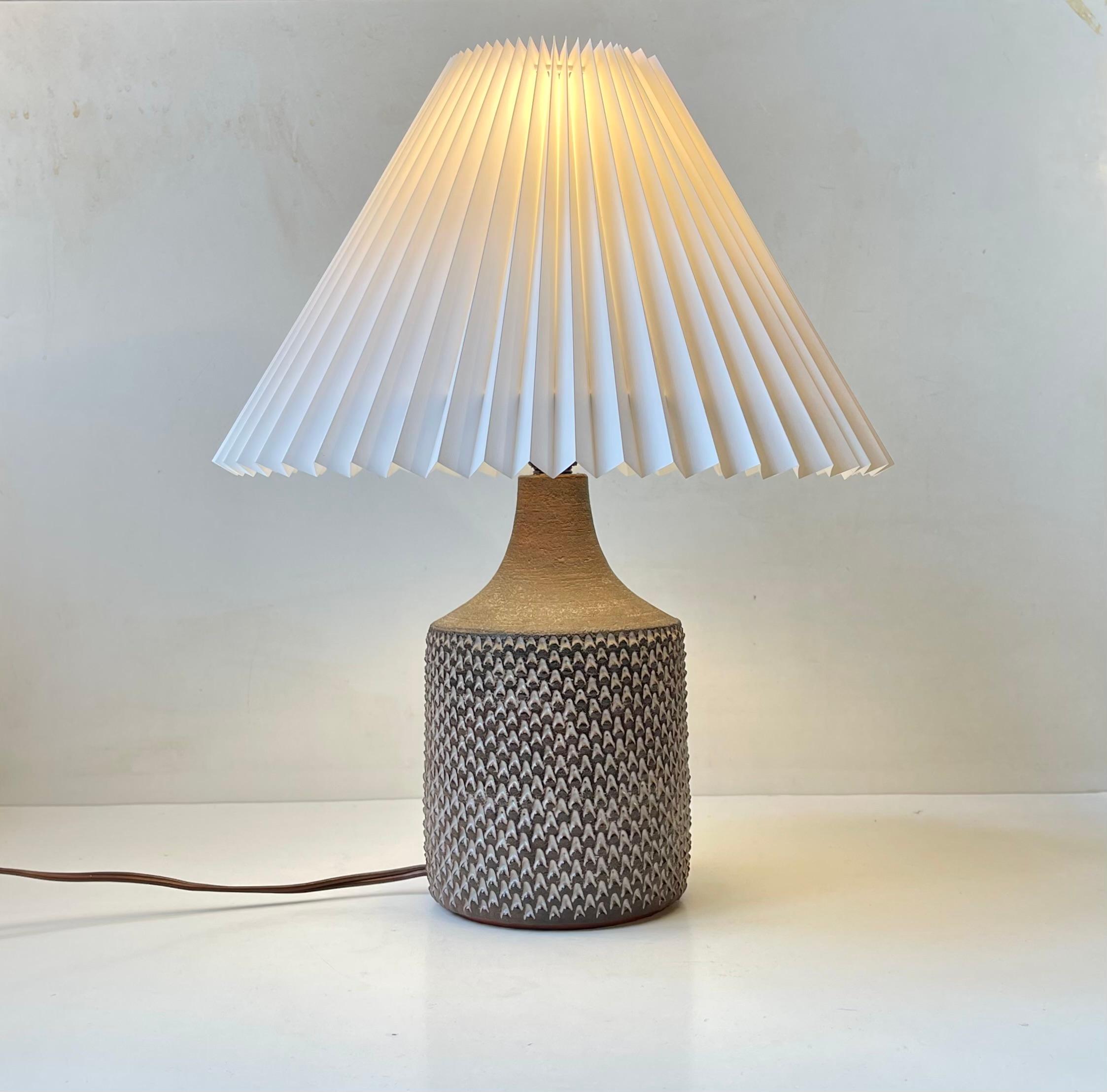 Late 20th Century Danish Modern Jytte Trebbien Ceramic Table Lamp in 'Budded' Style for Tusbo For Sale