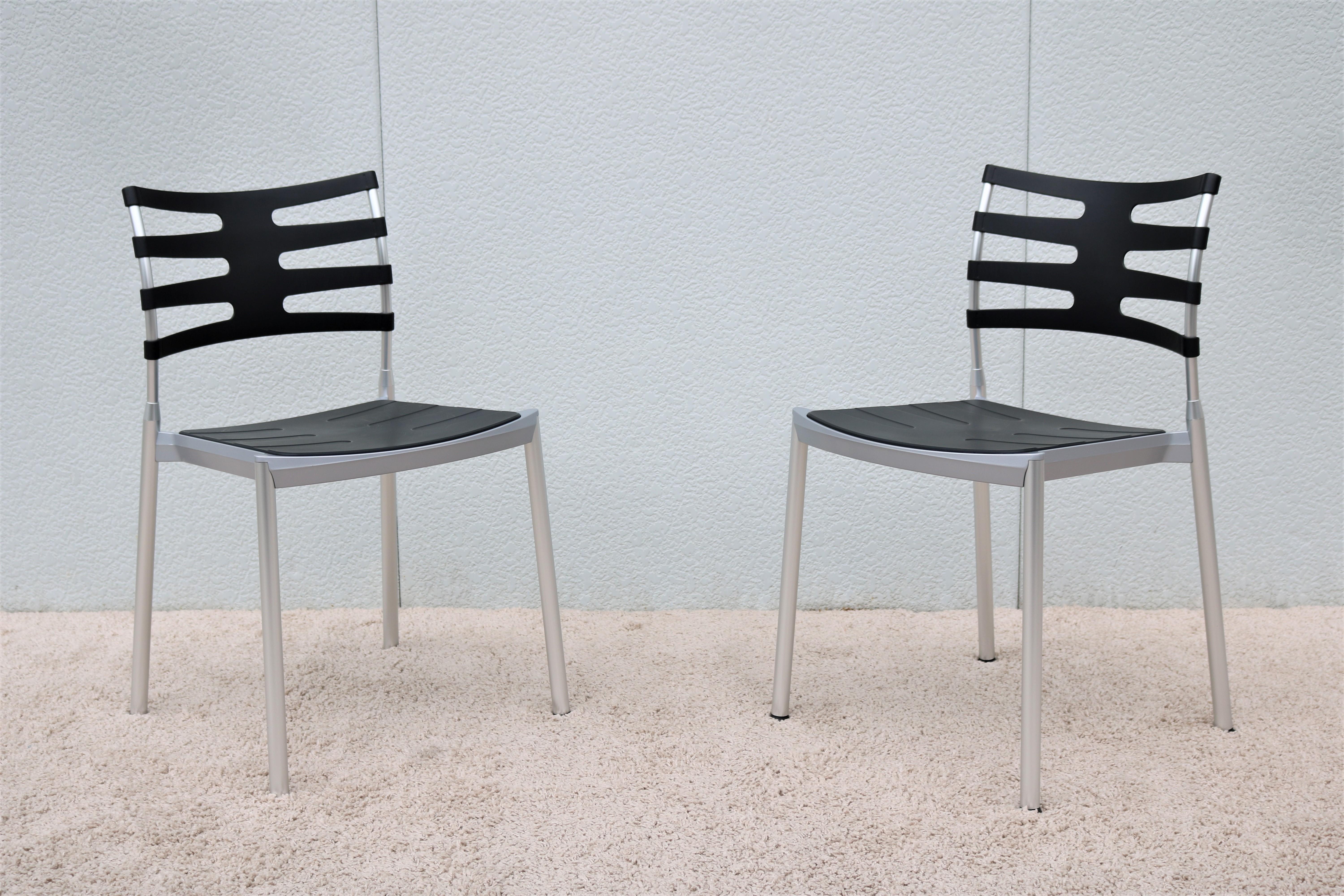 Danish Modern Kasper Salto for Fritz Hansen Ice Outdoor Dining Chairs, Set of 8 For Sale 1
