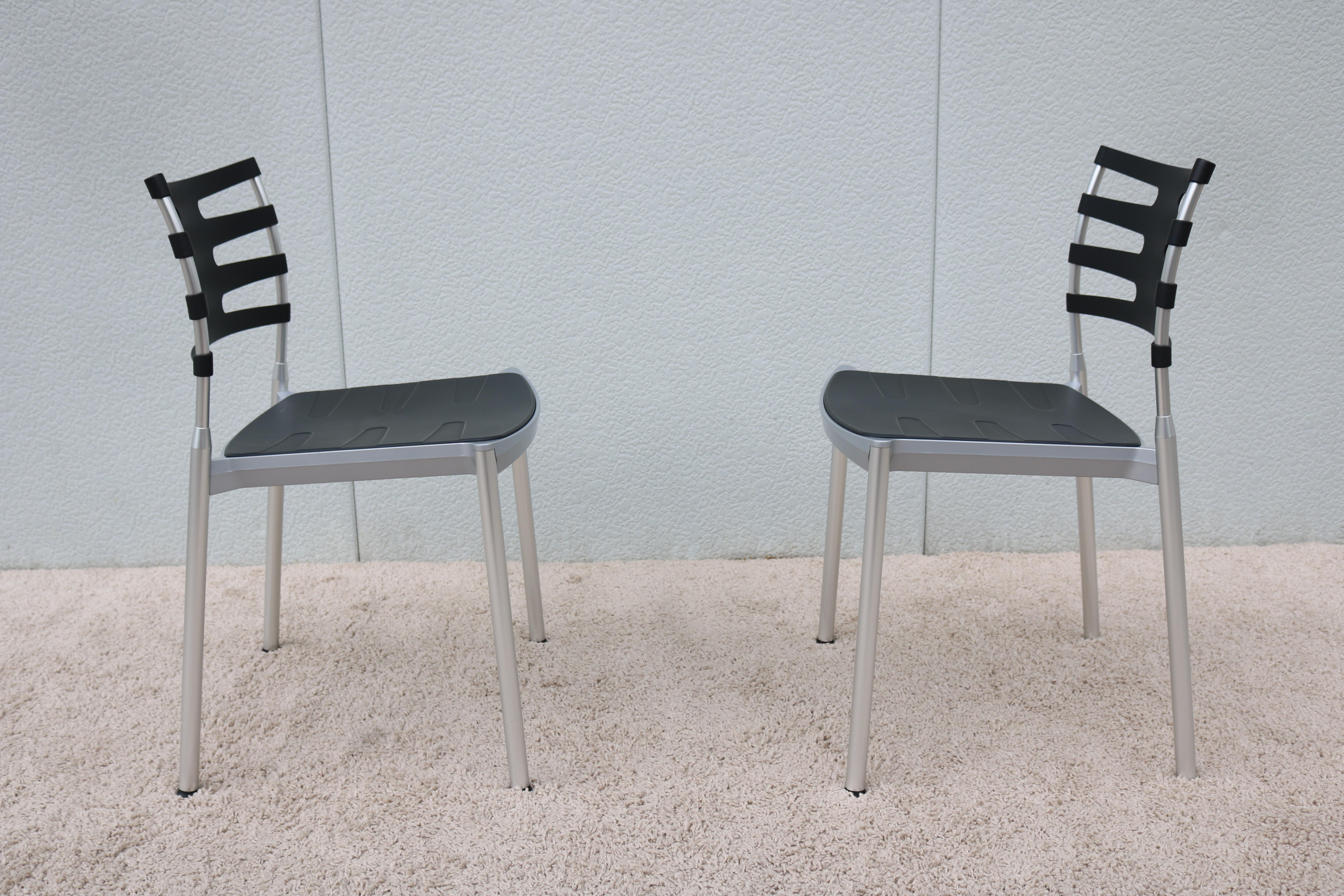 Danish Modern Kasper Salto for Fritz Hansen Ice Outdoor Dining Chairs, Set of 8 For Sale 3