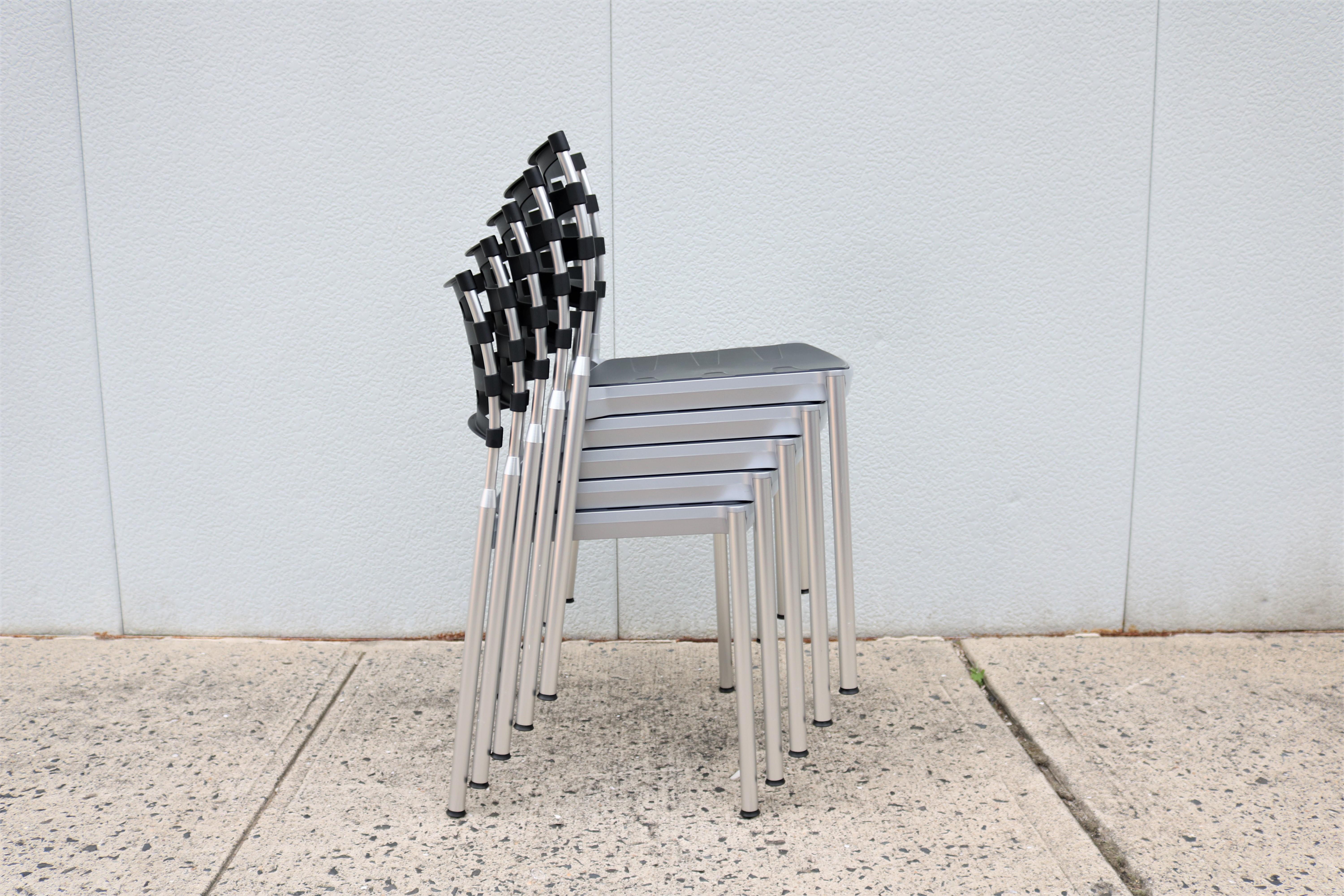Kasper Salto set de 8 chaises de salle à manger d'extérieur danoises modernes pour Fritz Hansen en vente 10