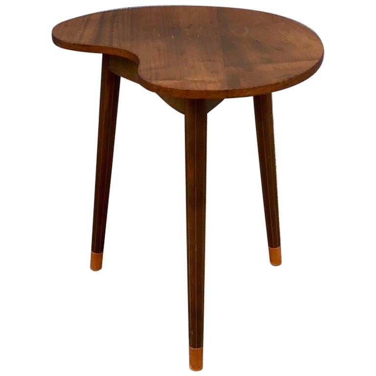 Danish Modern Kidney Shaped Oak Side Table by Edmund Jorgensen, 1950s