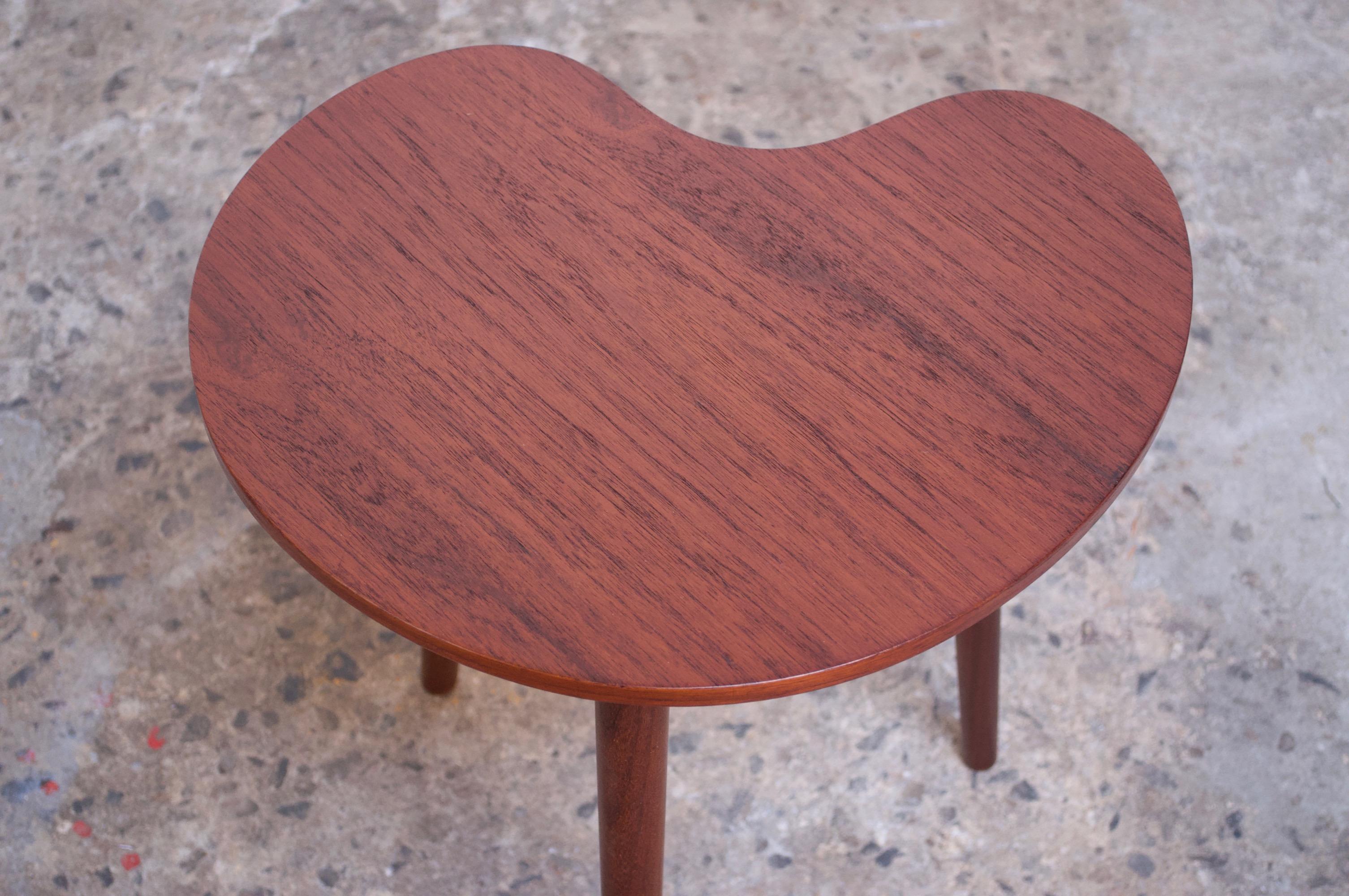 Danish Modern Kidney Teak Side Table by Gorm-Møbler 4