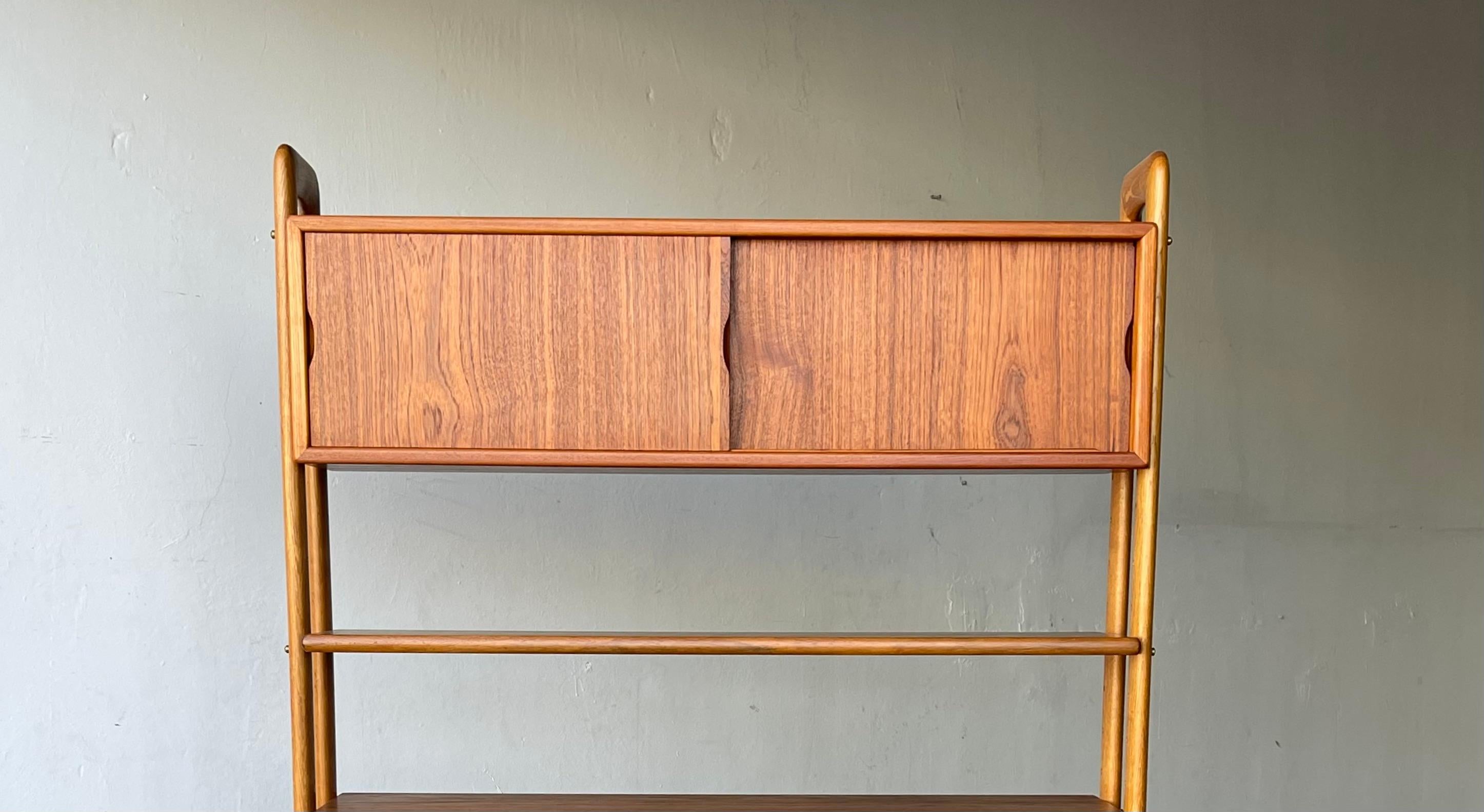 Mid-20th Century Danish Modern Kurt Ostervig Teak Freestanding Wall Unit or Room Divider