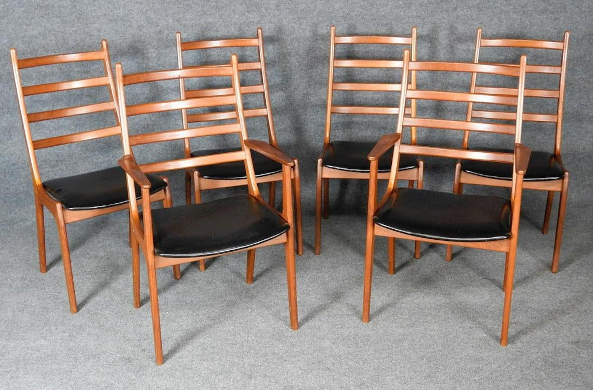 Mid-Century Modern Danish Modern Ladder Back Chairs