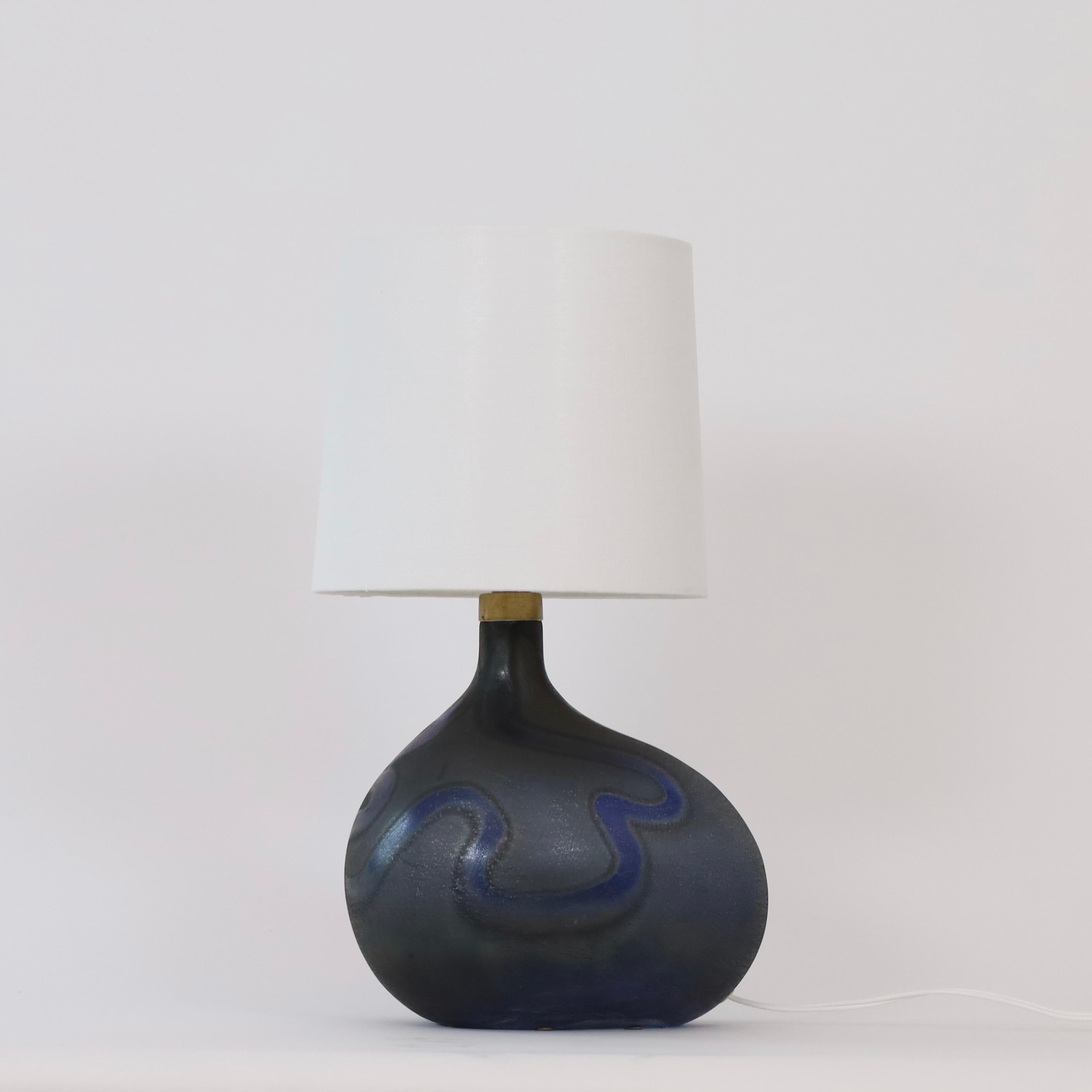 Late 20th Century Danish Modern Lamp Art by Michael Bang for Holmegaard, 1970s, Denmark For Sale