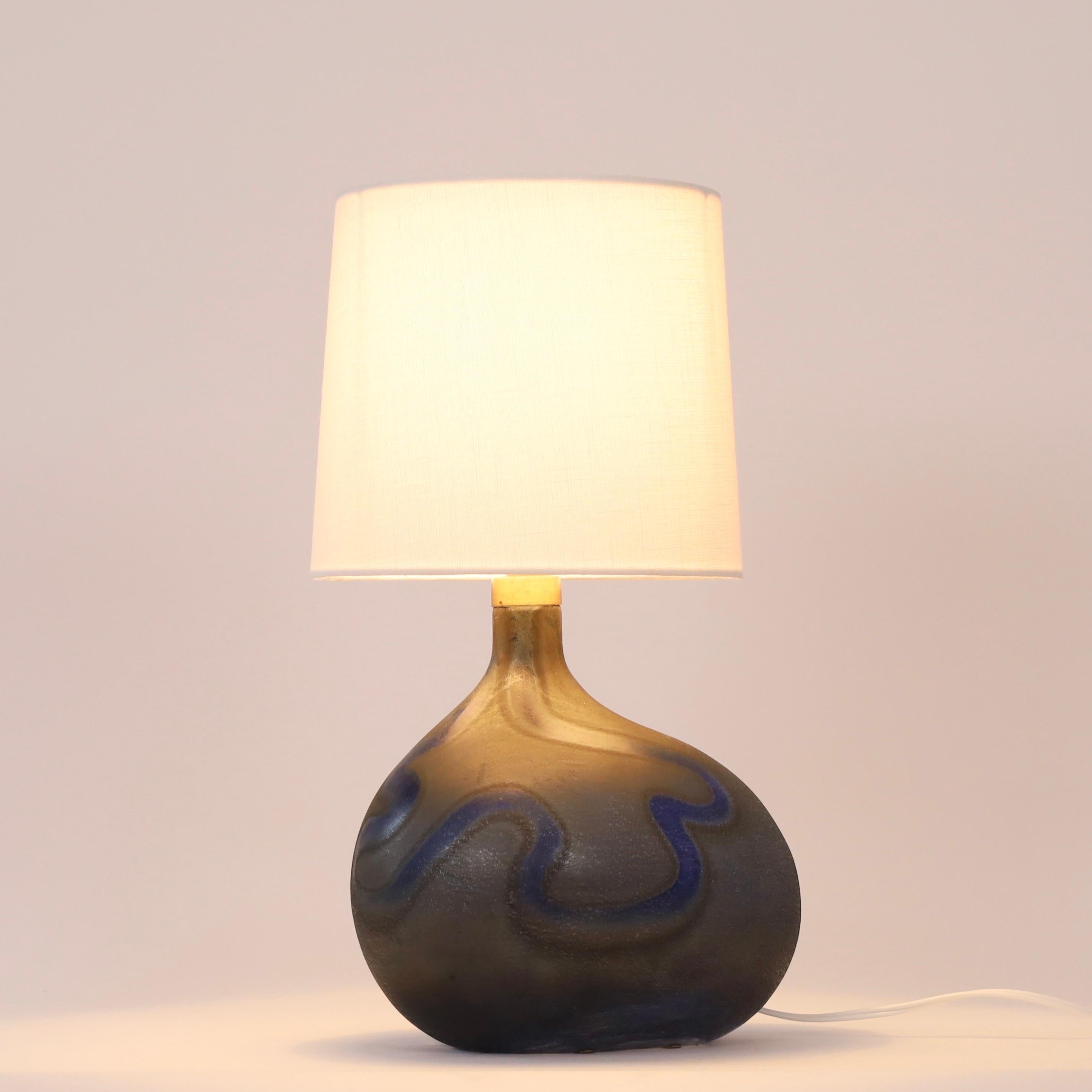 Fin du 20e siècle Lampe moderne danoise Art by Michael Bang for Holmegaard, 1970, Danemark en vente