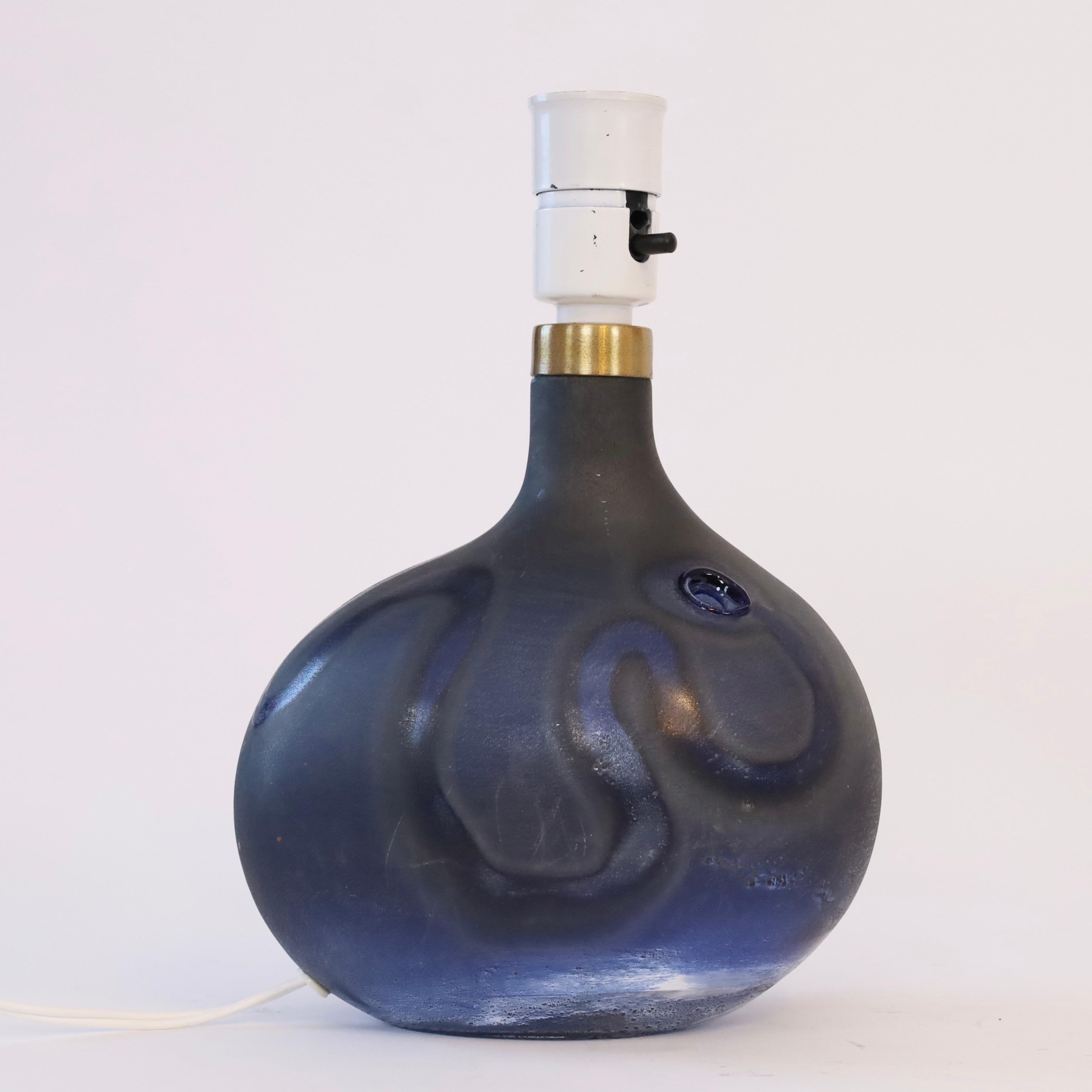 Lámpara moderna danesa Art by Michael Bang for Holmegaard, Años 70, Dinamarca Vidrio en venta