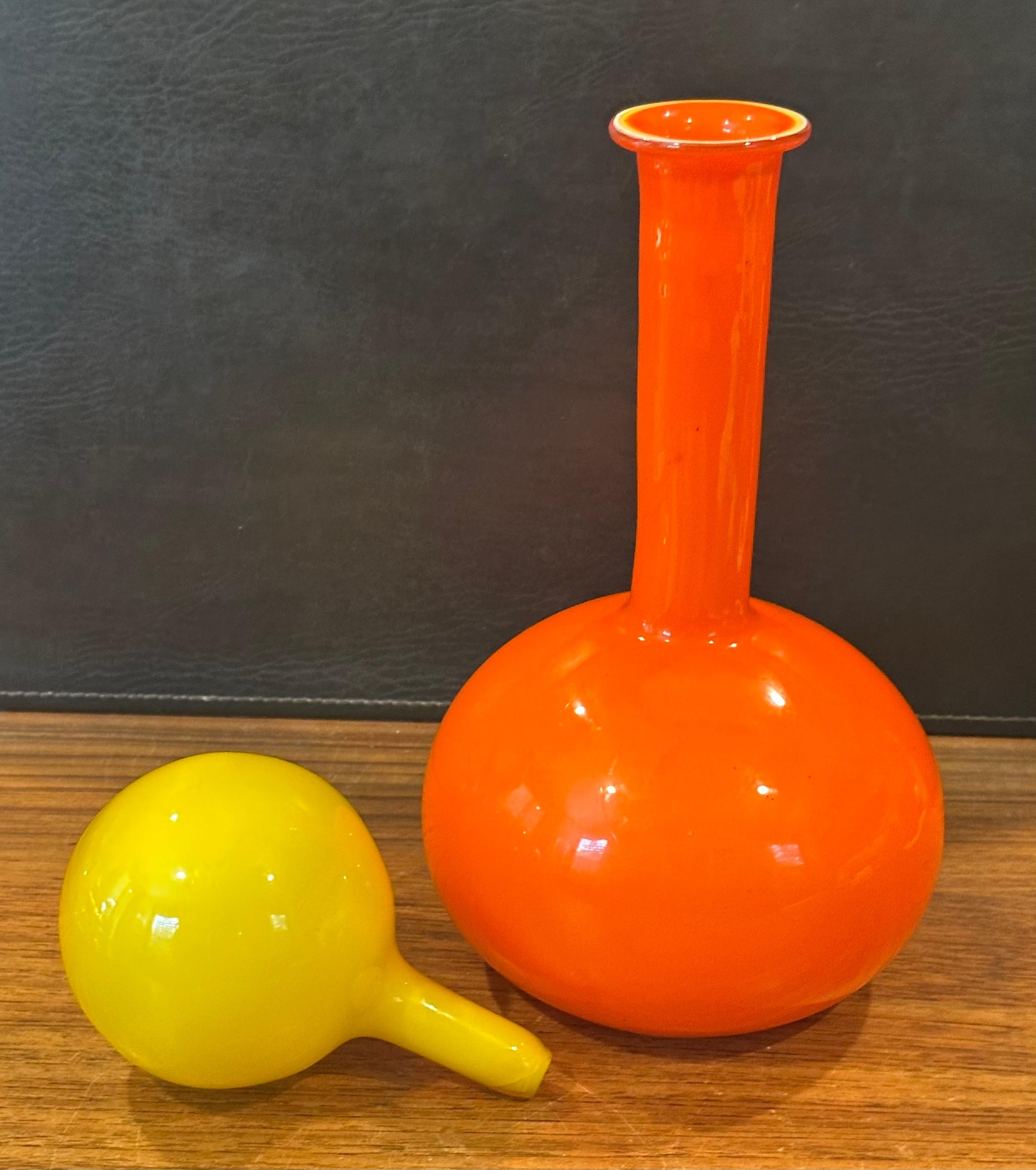 Bottiglia grande moderna danese con tappo di Otto Brauer per Holmegaard in vendita 5