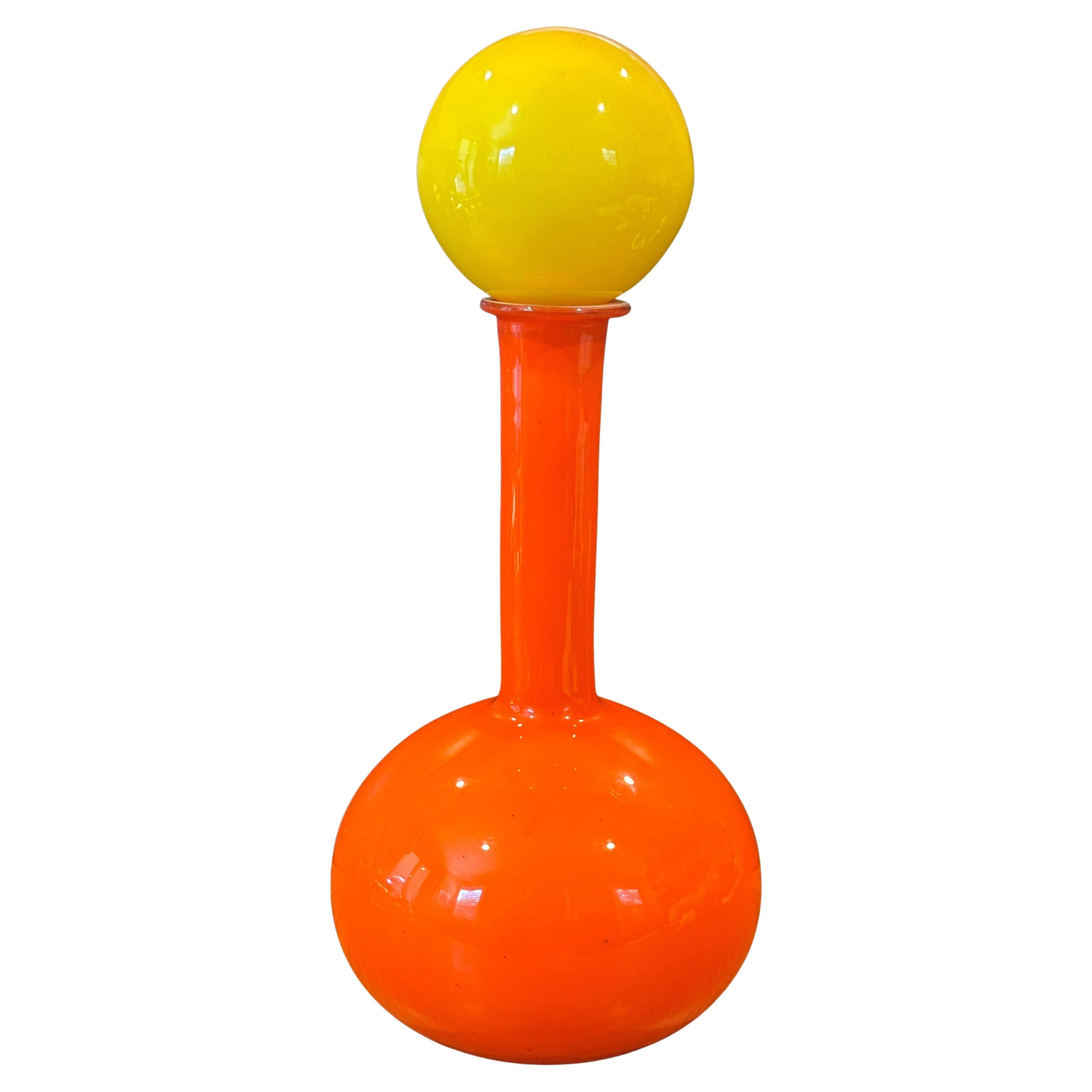 Bottiglia grande moderna danese con tappo di Otto Brauer per Holmegaard in vendita 9