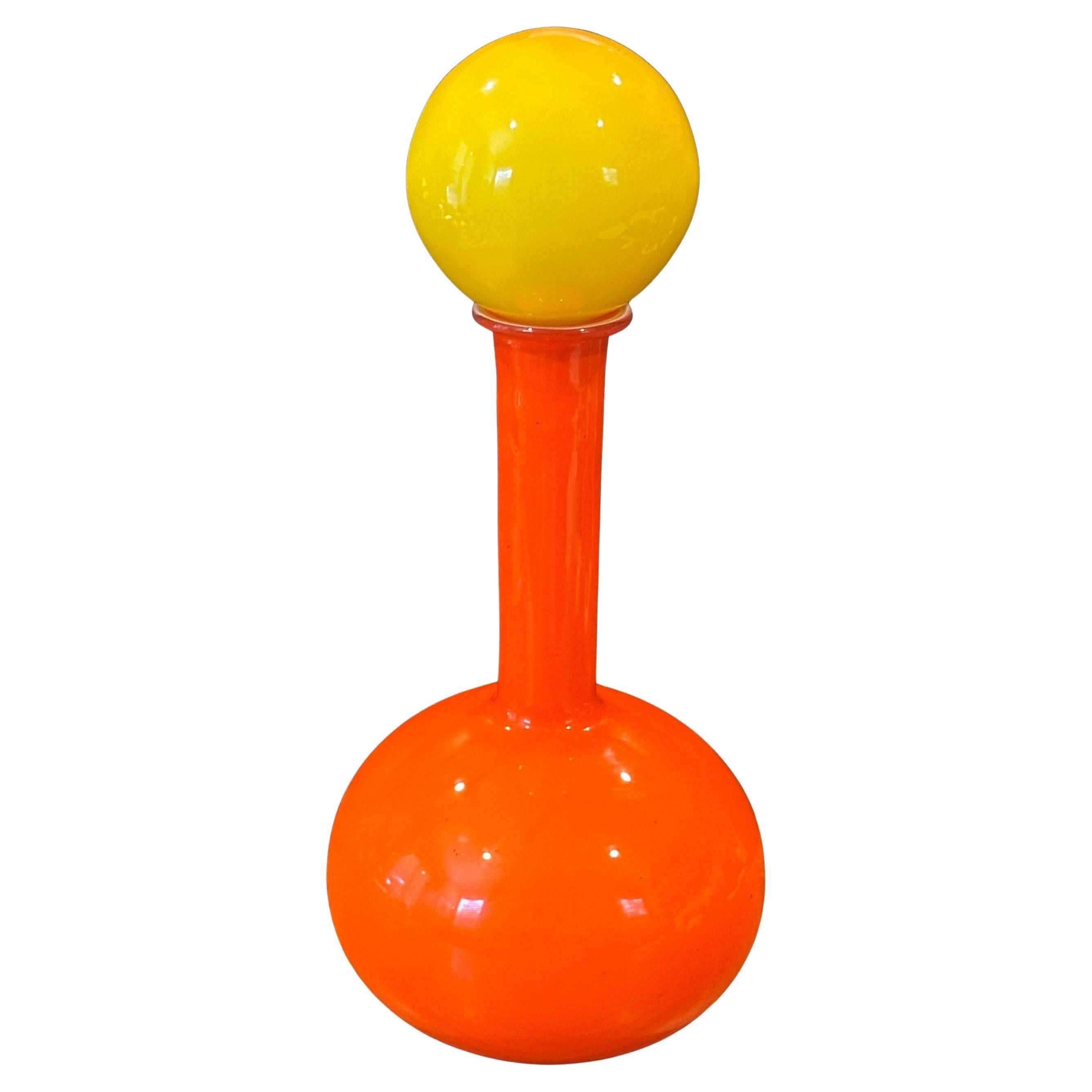 Bottiglia grande moderna danese con tappo di Otto Brauer per Holmegaard