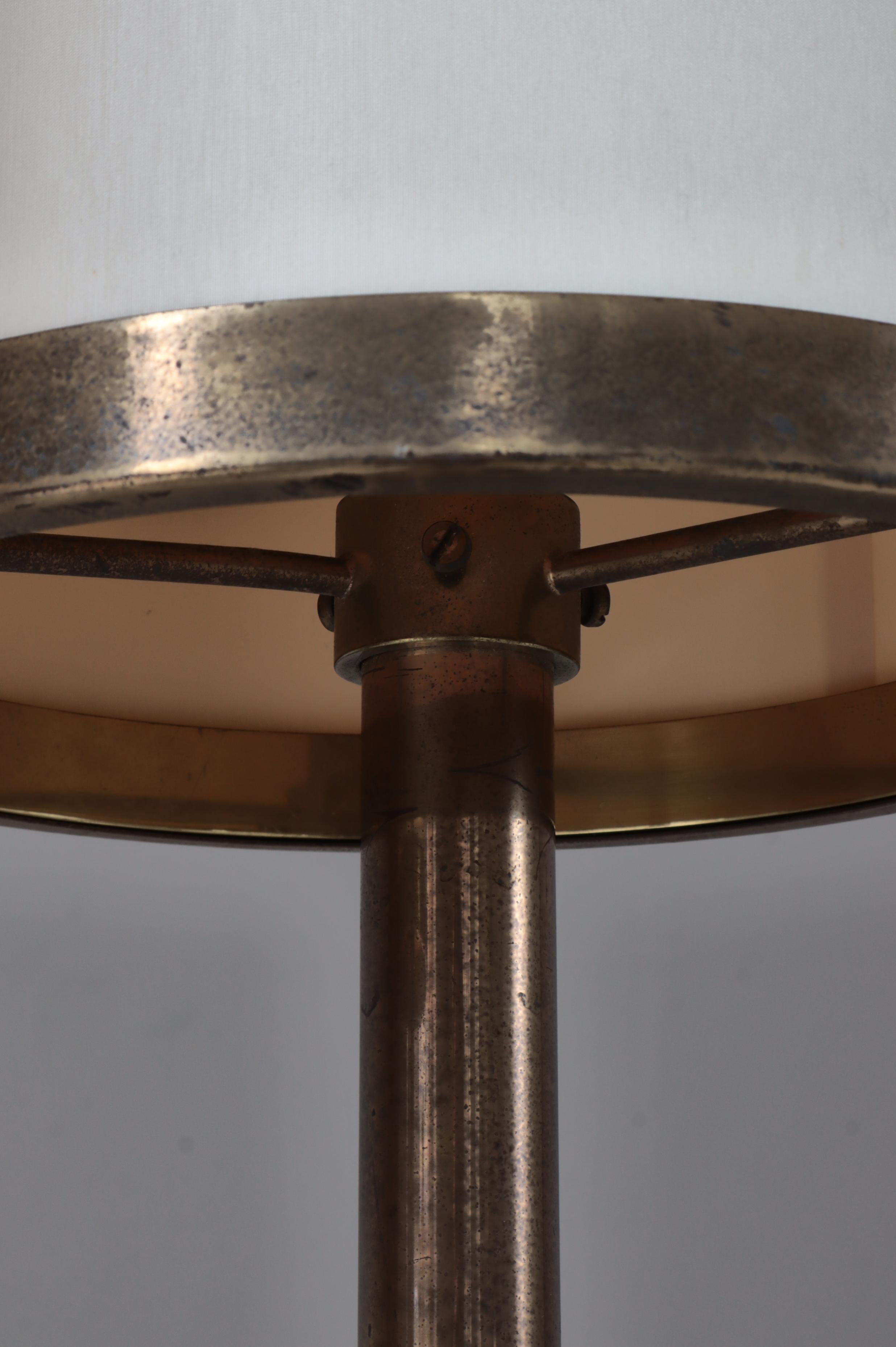 Dänische moderne große Stehlampen aus patiniertem Messing von Kay Kørbing, 1960er Jahre im Angebot 6