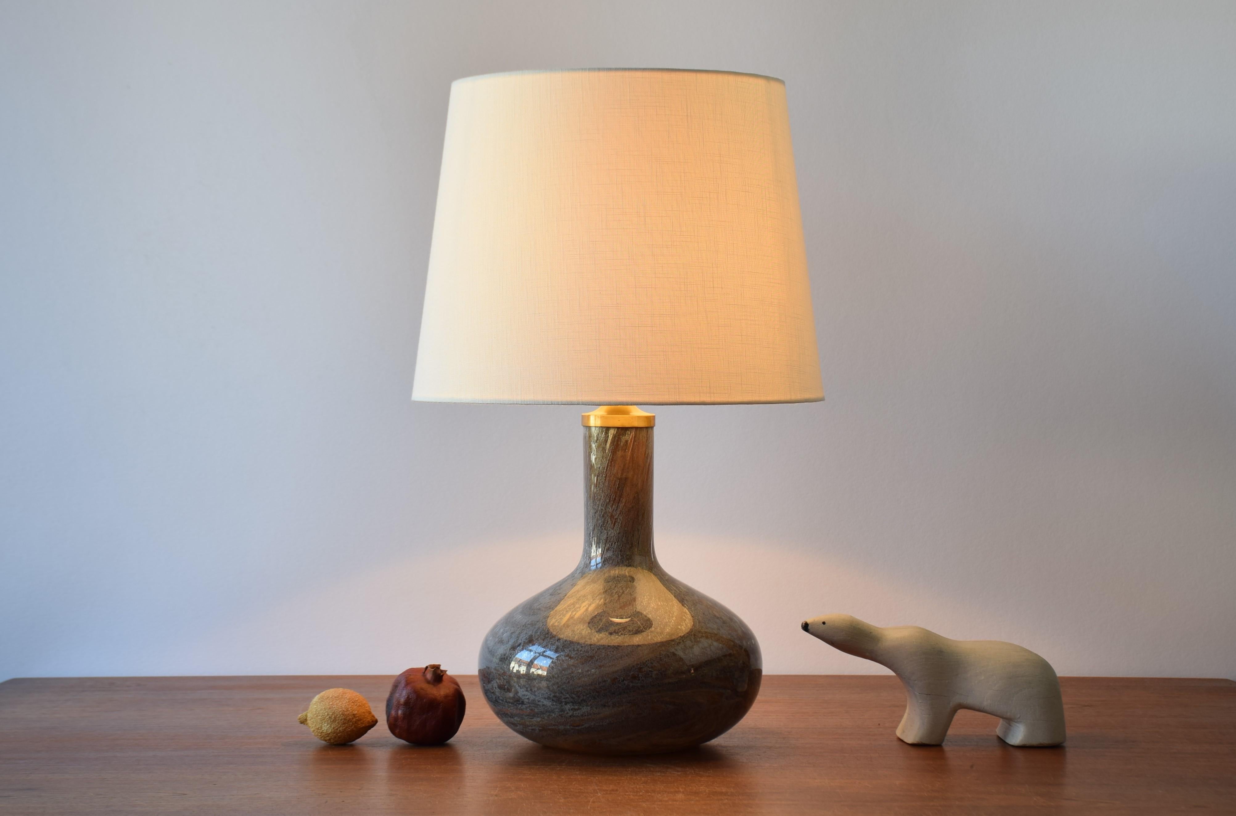 Tall Danish Midcentury table lamp from the 