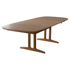 Danish Modern Large Oak Extendable Dining Table by Gangsø Møbler, 1970s.