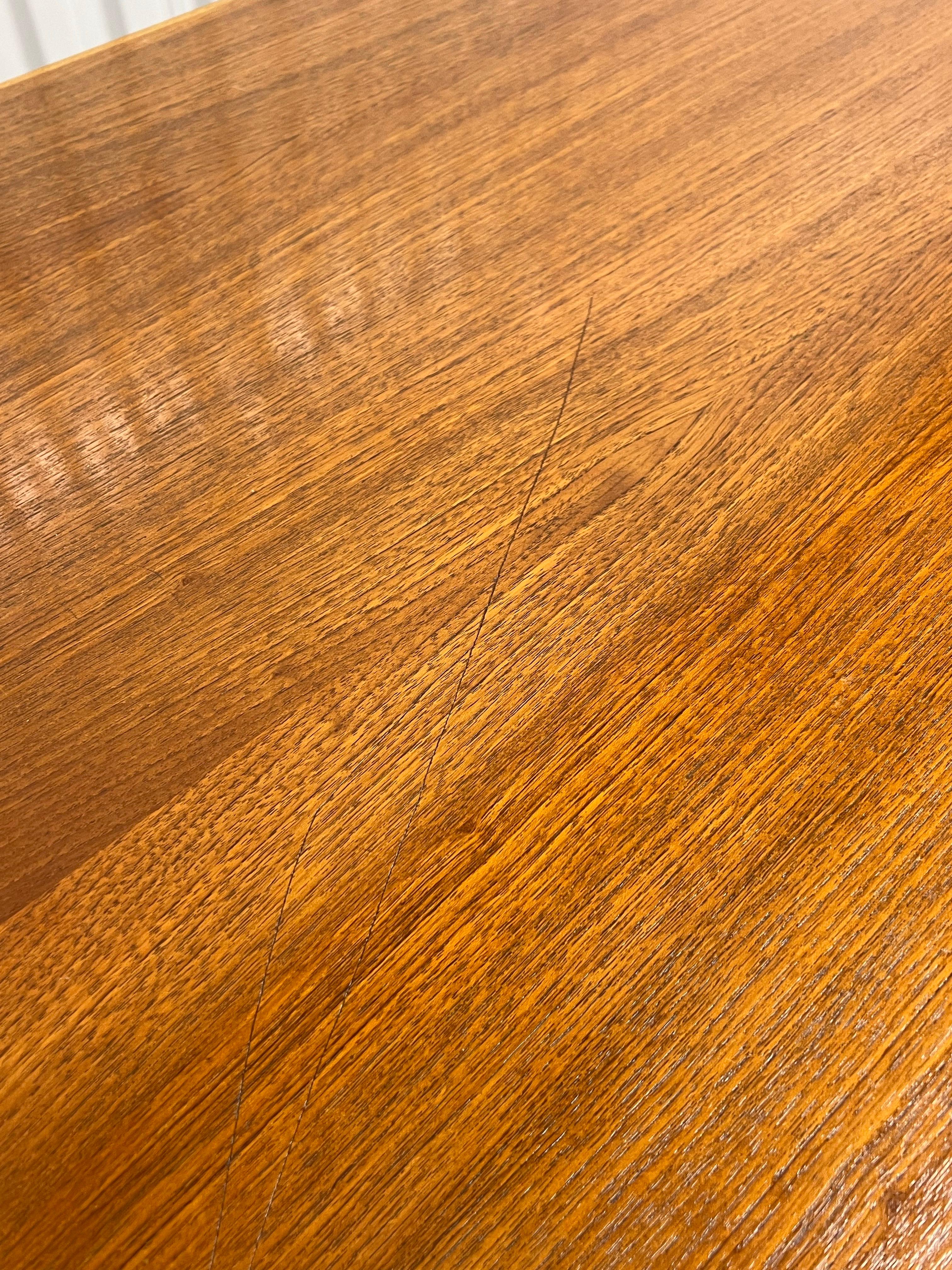 Danish Modern Large Teak Extendable Dining Table 1