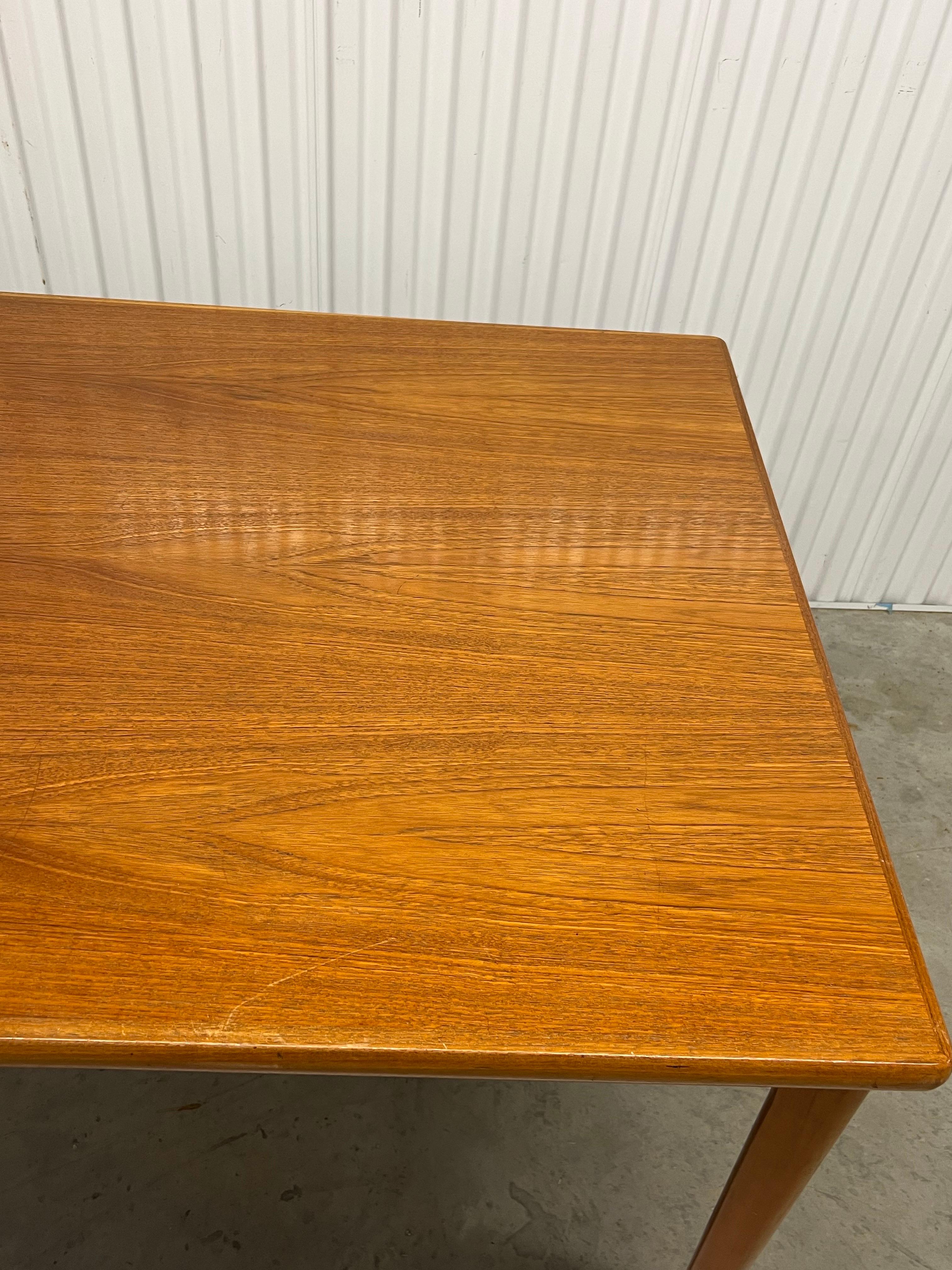 Danish Modern Large Teak Extendable Dining Table 3