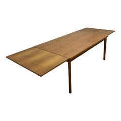 Mesa de comedor extensible grande danesa moderna de teca