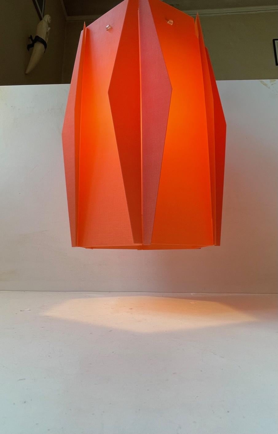 Scandinavian Modern Danish Modern Lars Eiler Schiøler Coral Harlequin Hanging Lamp for Hoyrup, 1960s For Sale