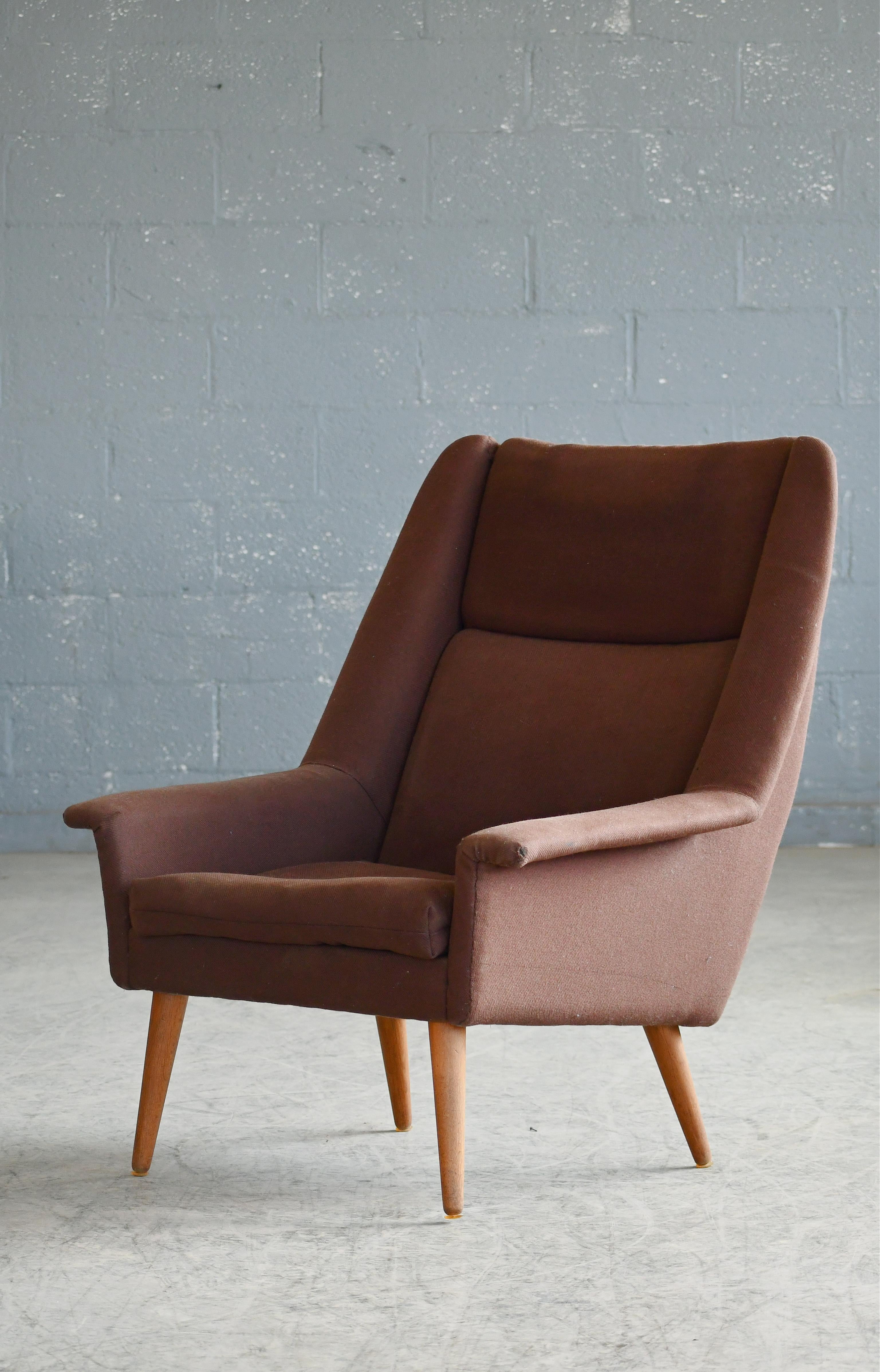 Mid-20th Century Danish Modern Late 1950's Lounge Chair by Georg Thams For Sale