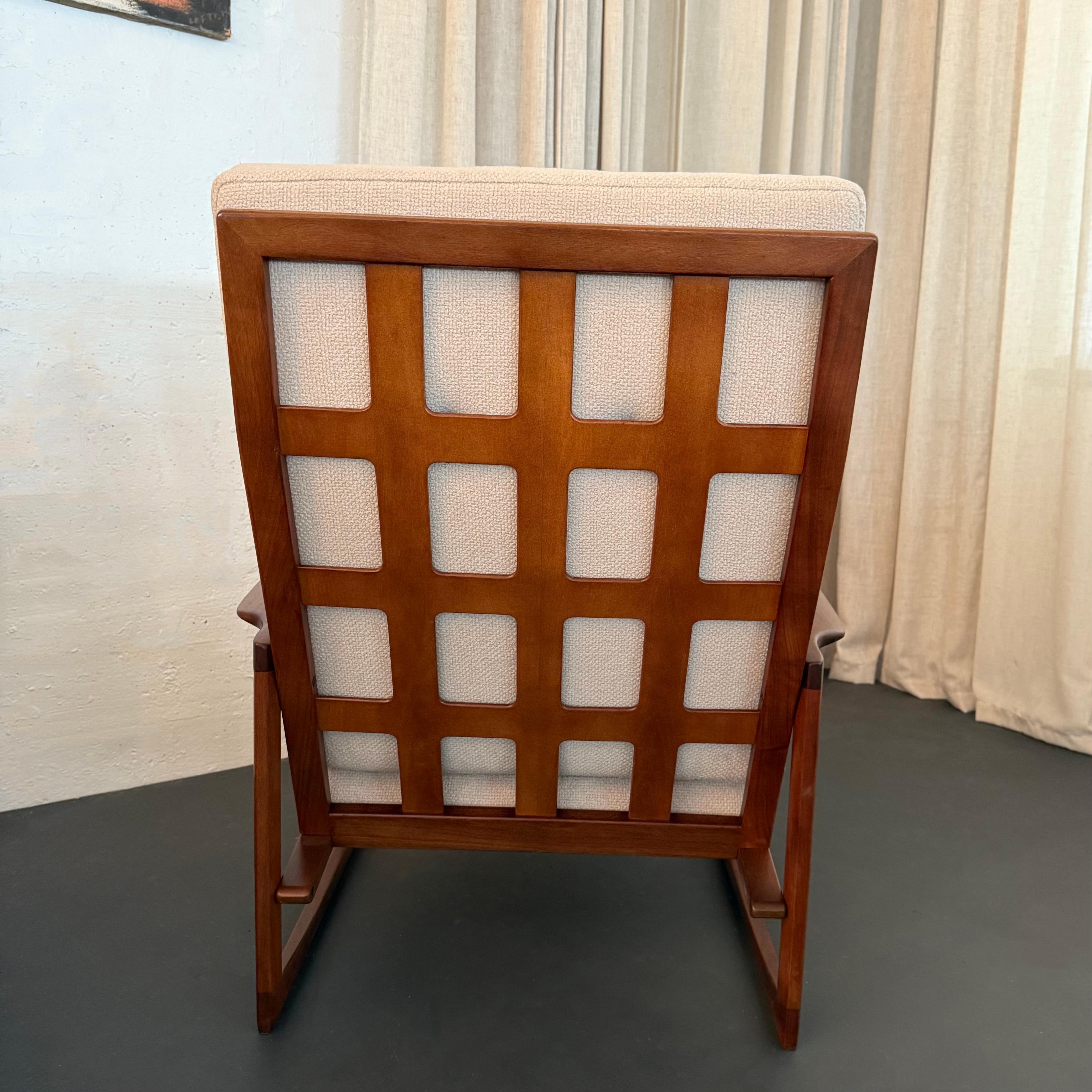 Moderne dänische Partner-Loungesessel mit Gitterrücken von Ib Kofod-Larsen für Selig im Angebot 2