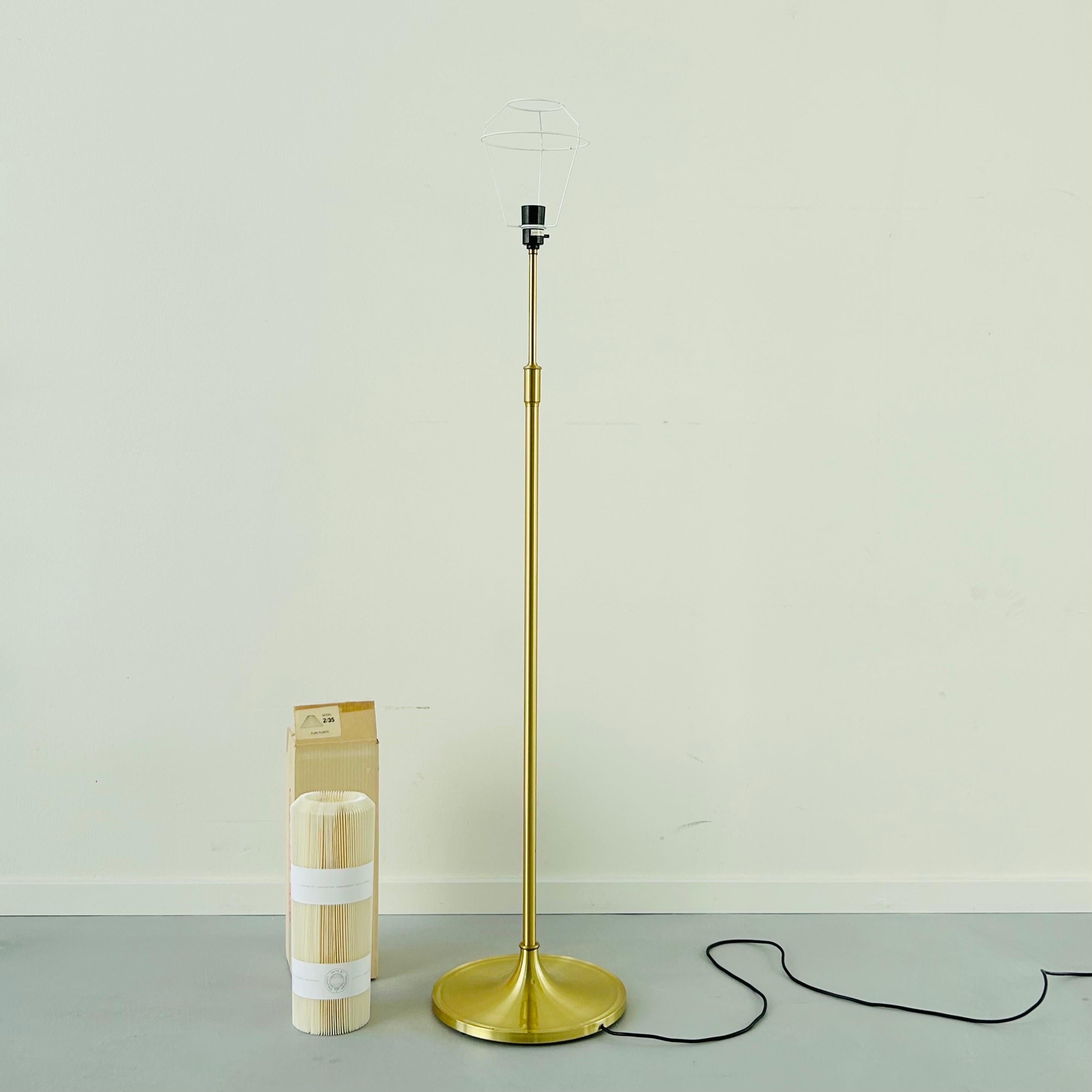 Danish Modern Le Klint brass floor Lamp, 1960s, Denmark For Sale 6