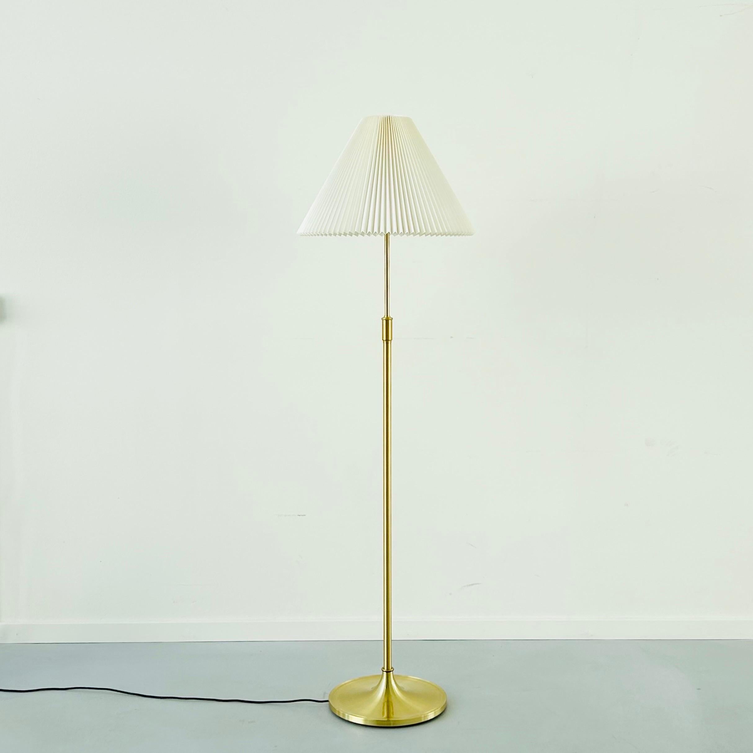 Danish Modern Le Klint brass floor Lamp, 1960s, Denmark For Sale 7