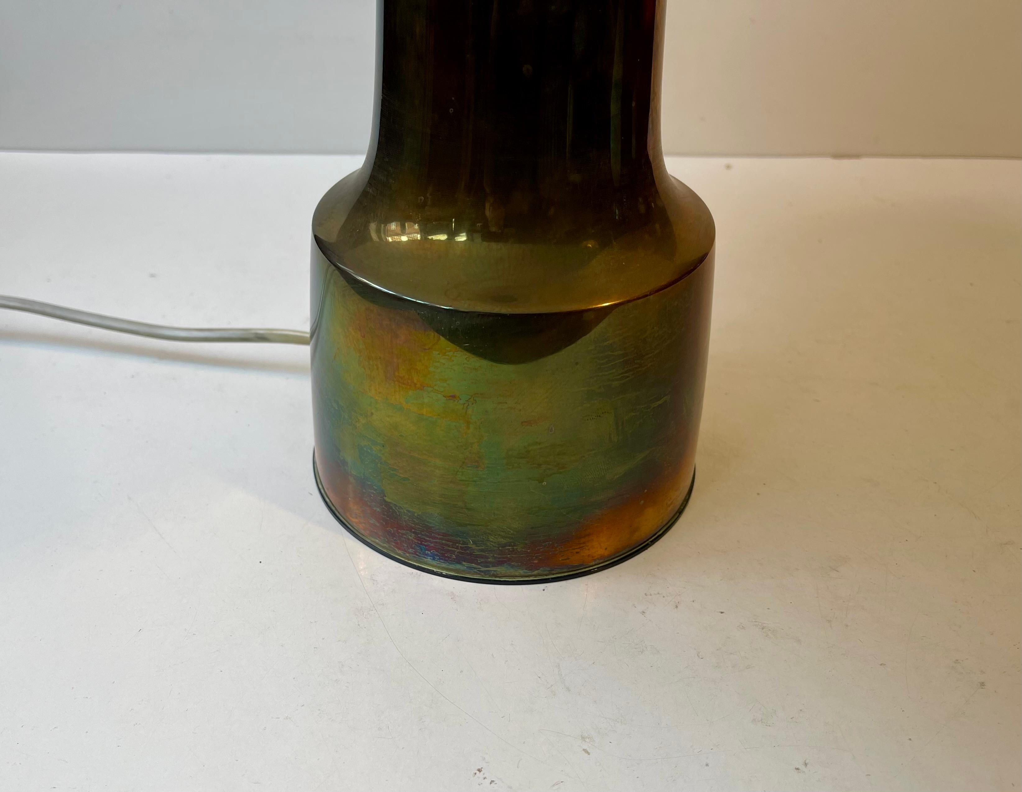 Scandinavian Modern Danish Modern Le Klint & Hans Bunde Brass Table Lamps for Carl M. Cohr
