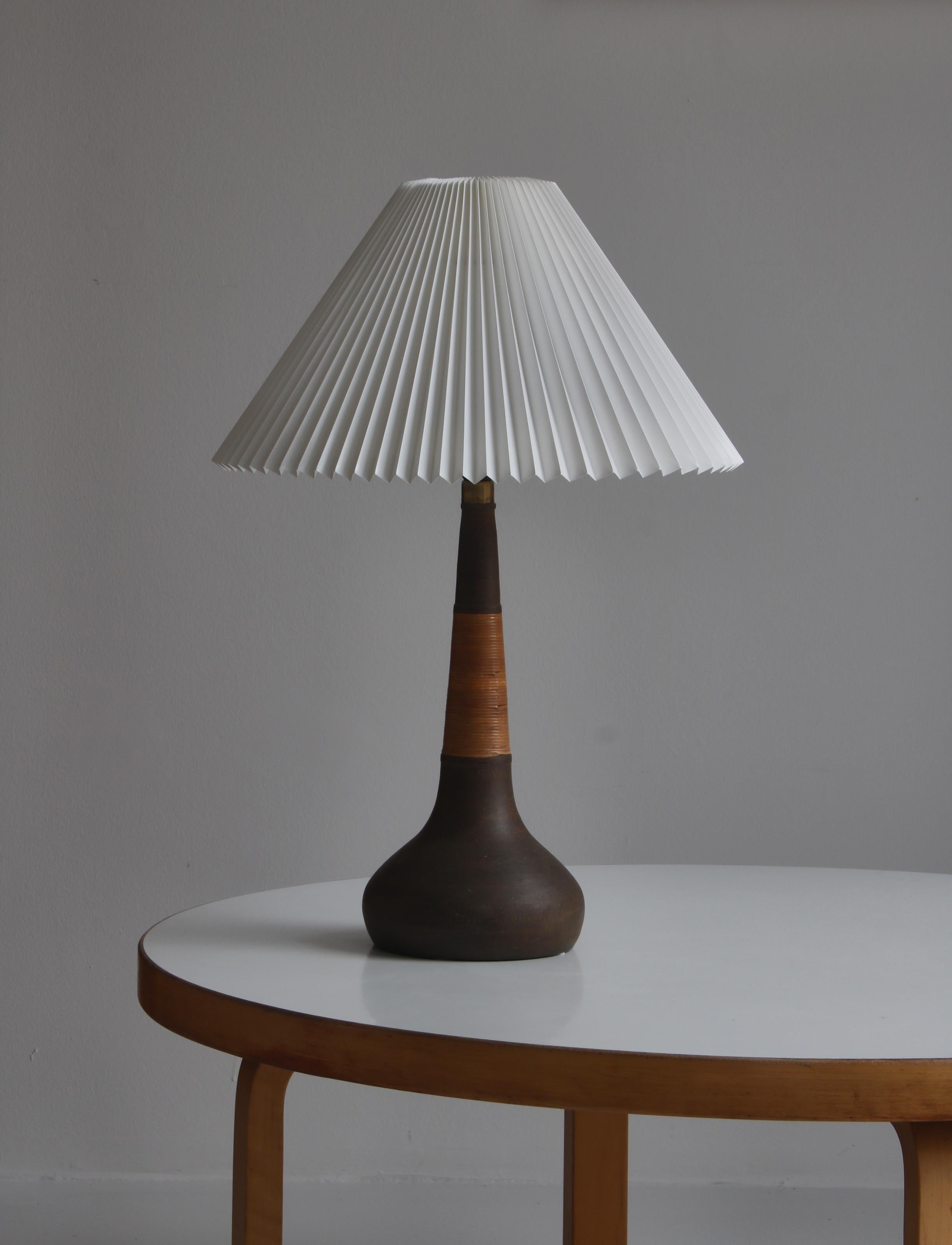 Danish Modern Le Klint & Kähler Ceramics Table Lamp by Esben Klint, 1960s 6