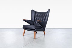 Danish Modern Leather "Papa Bear" Chair by Hans J. Wegner for A.P. Stolen