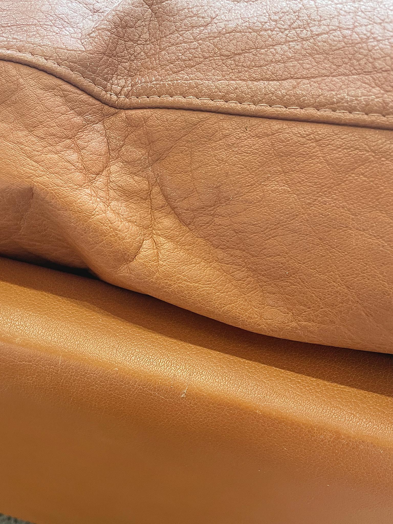 Danish Modern Leather Settee by Mogens Hansen For Sale 7