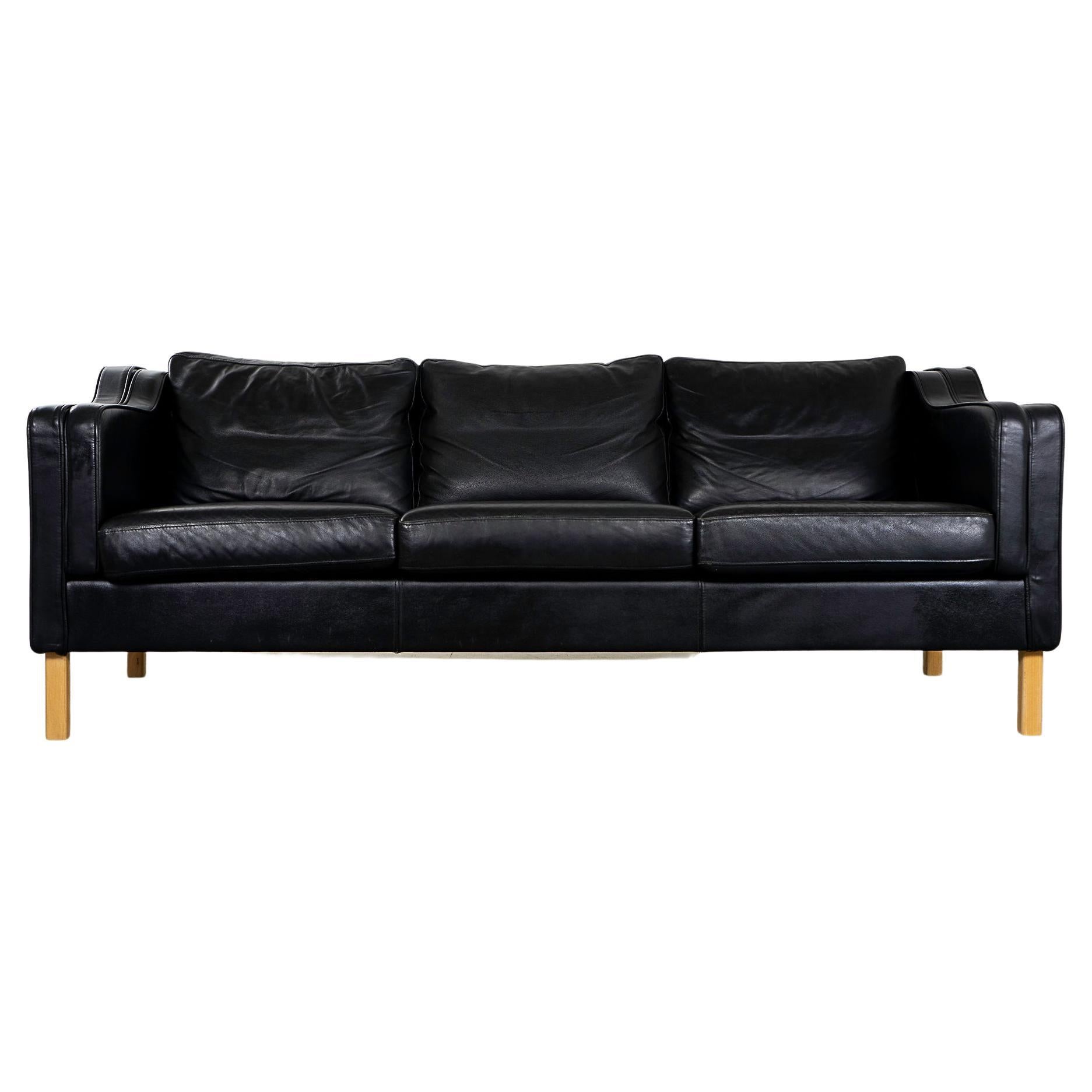 Impressive Danish Modern Leather Sofa For Sale at 1stDibs modern leather sofas, dunflex sofa