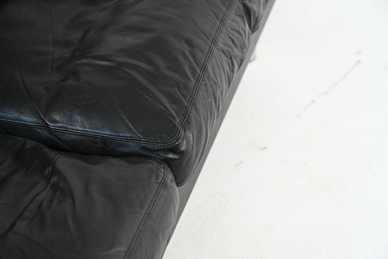 Danish Modern Leather Sofa Suite by Erik Jørgensen for Friis Møbler 5