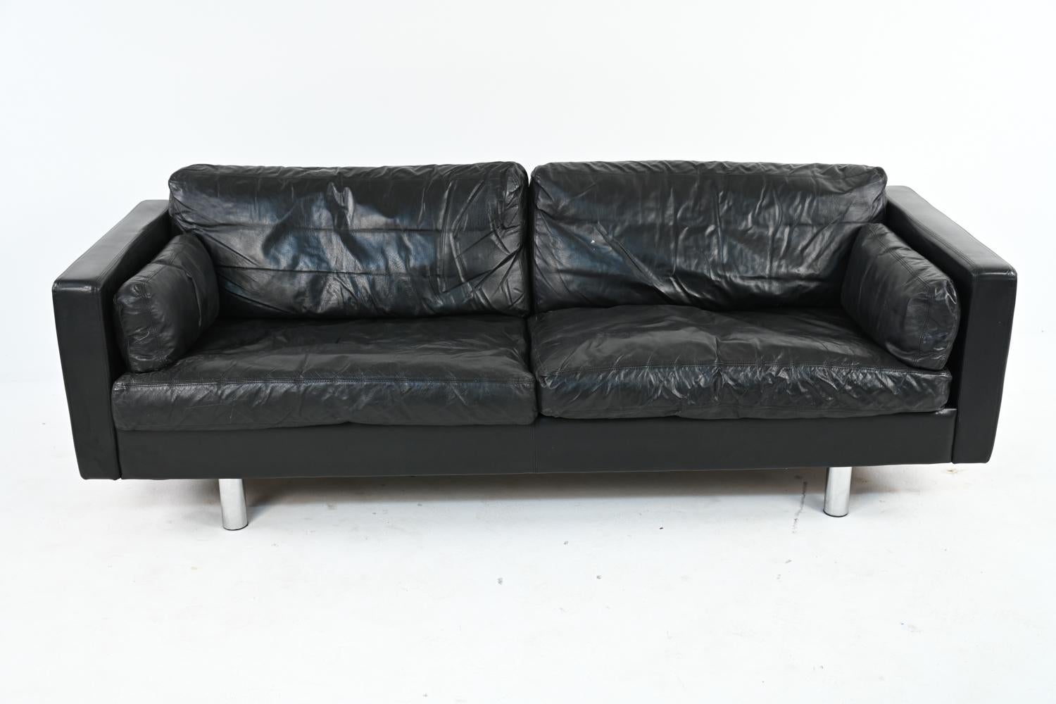 Scandinavian Modern Danish Modern Leather Sofa Suite by Erik Jørgensen for Friis Møbler