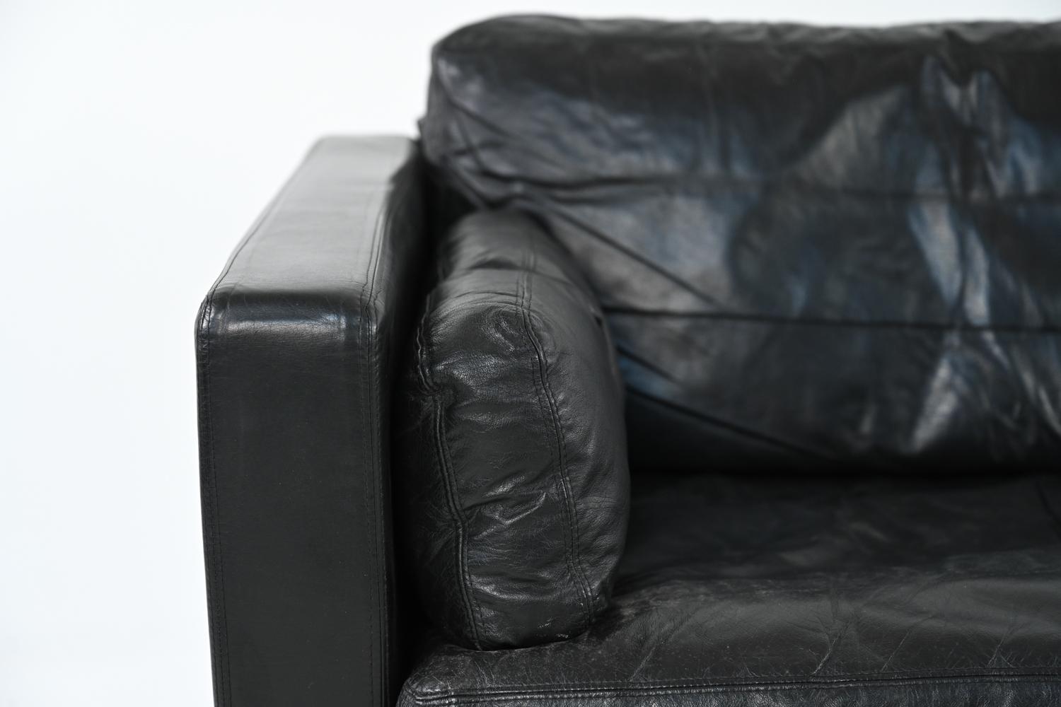 Danish Modern Leather Sofa Suite by Erik Jørgensen for Friis Møbler In Good Condition In Norwalk, CT