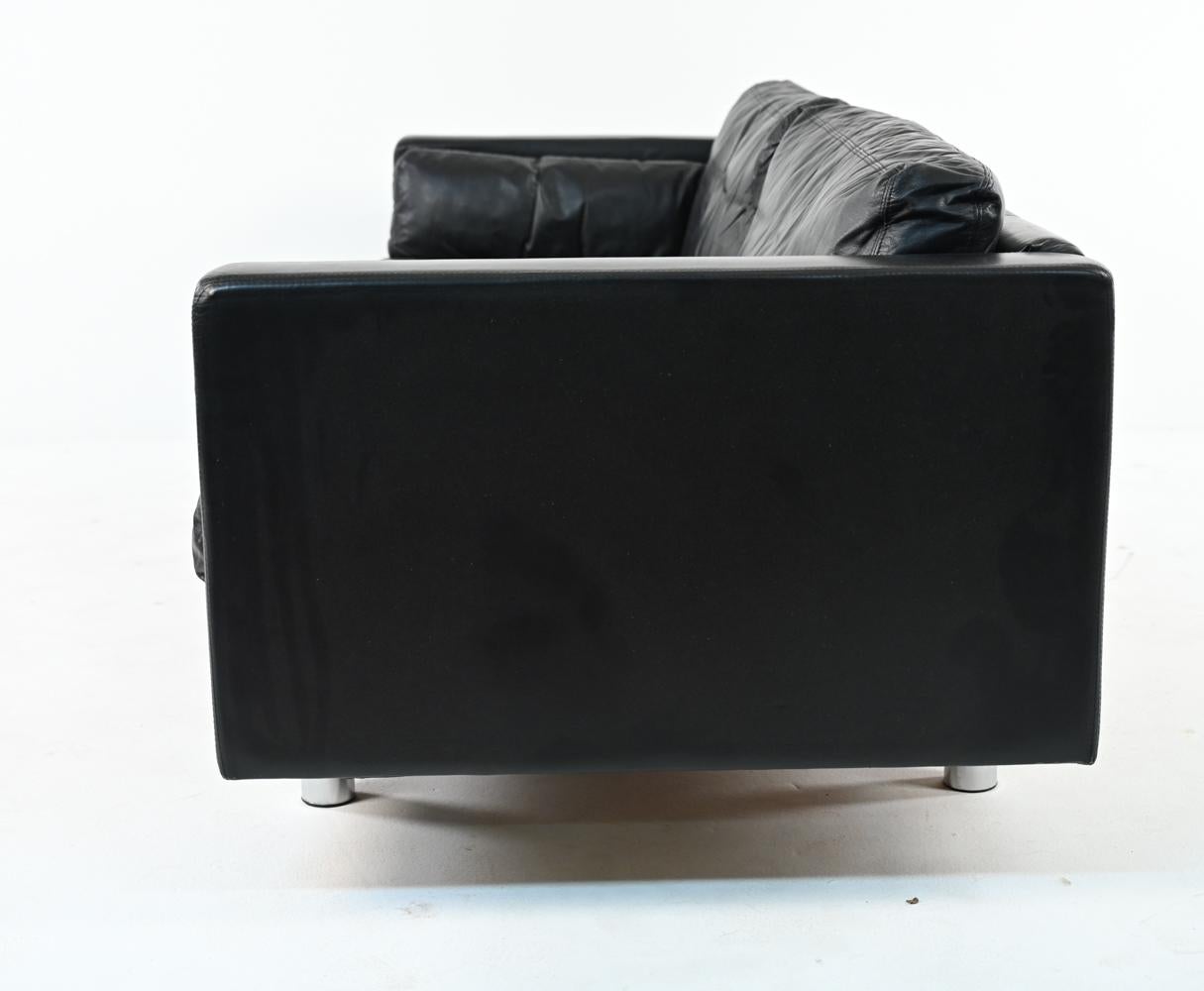 Danish Modern Leather Sofa Suite by Erik Jørgensen for Friis Møbler 2
