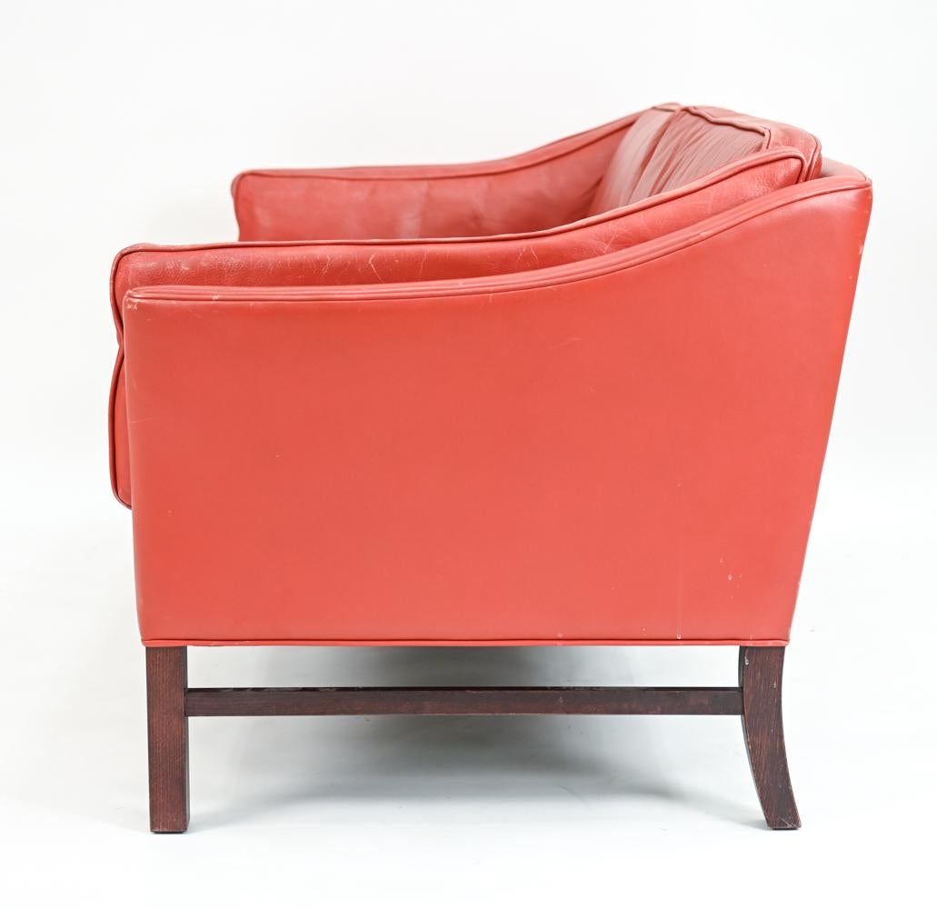Danish Modern Leather Sofa Suite by Grant Mobelfabrik, c. 1970's For Sale 6